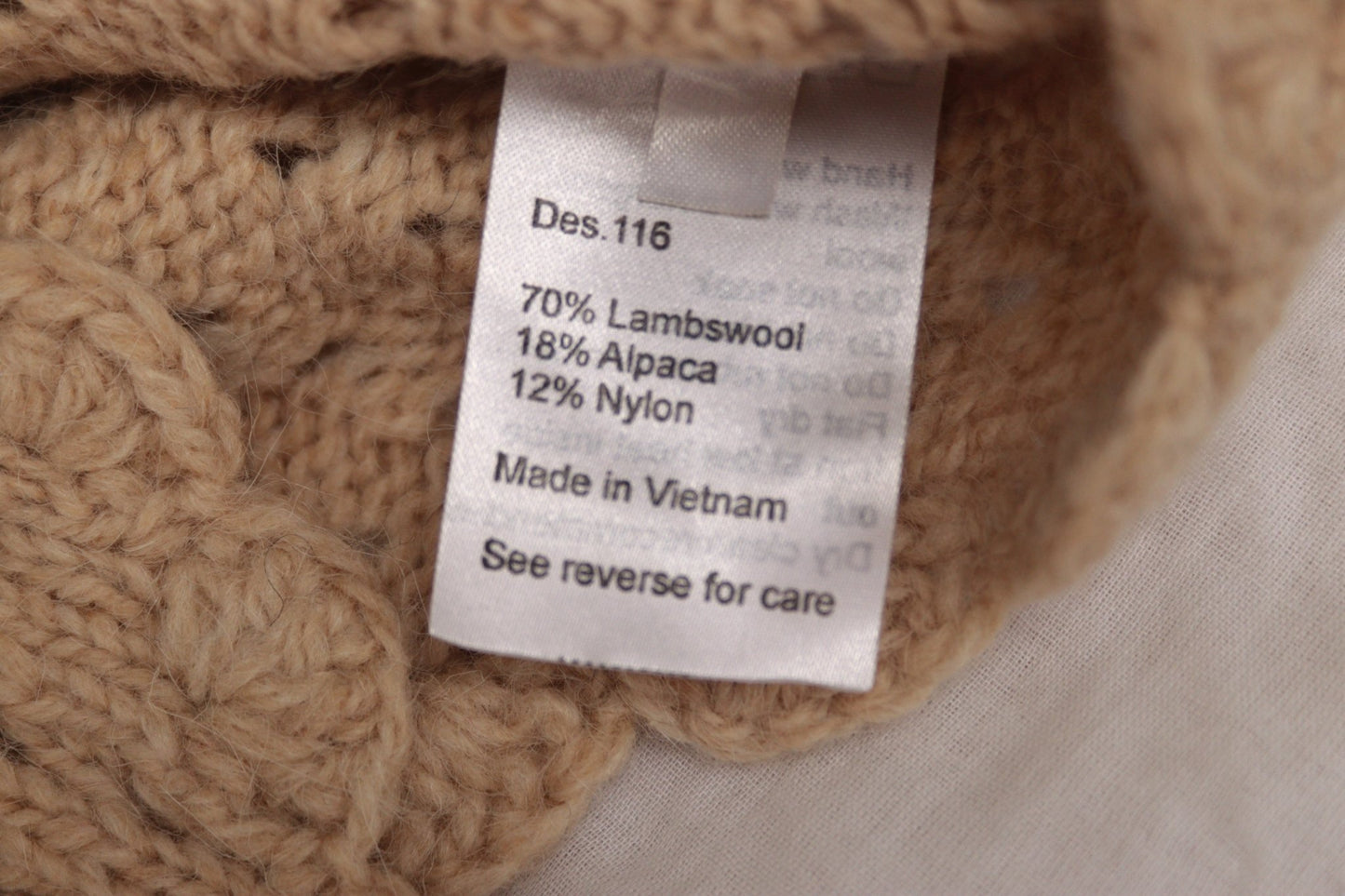 Rutzou beige wool waistcoat Size 12 (new) - KingsRoad1990