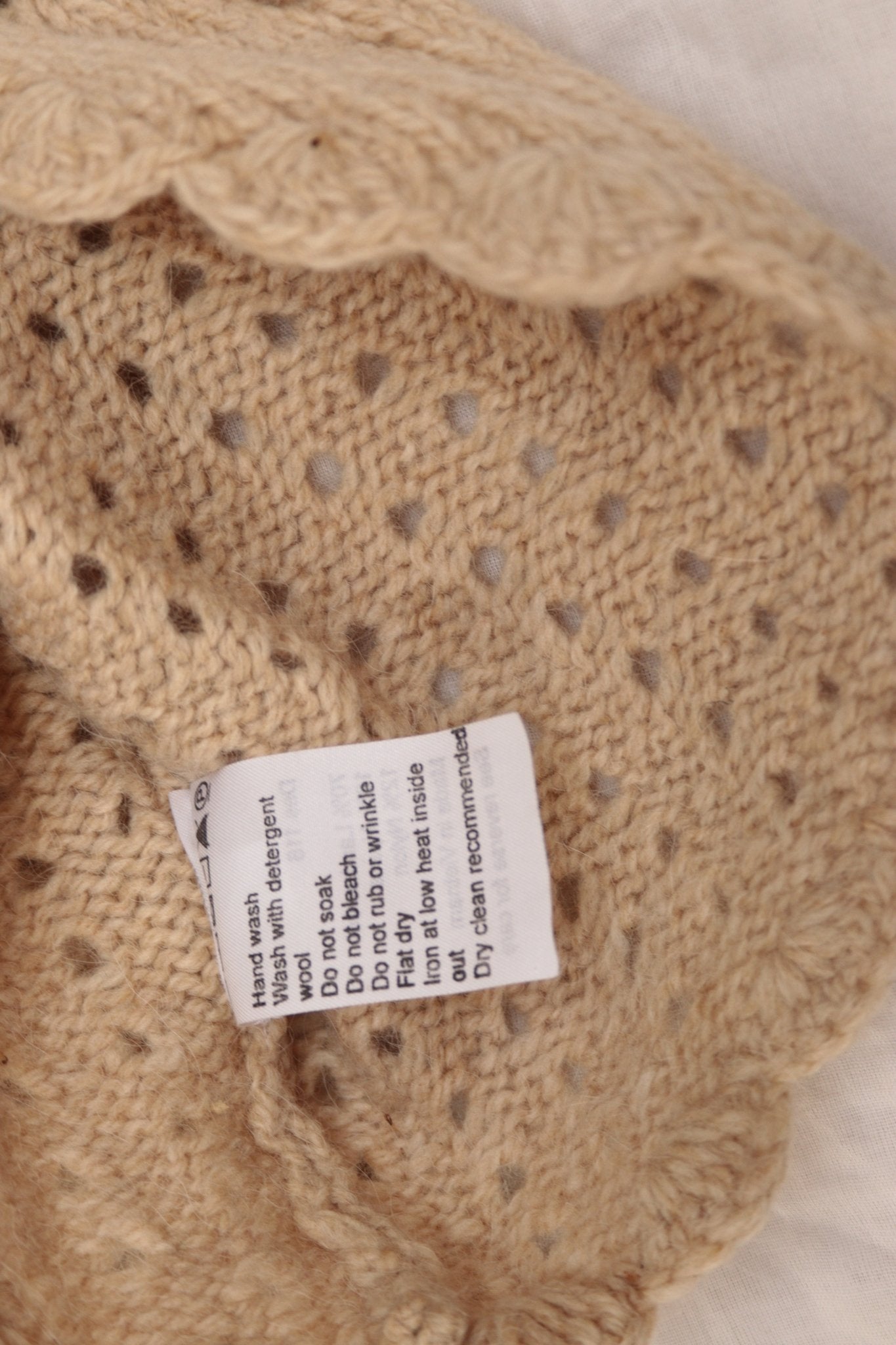 Rutzou beige wool waistcoat Size 12 (new) - KingsRoad1990