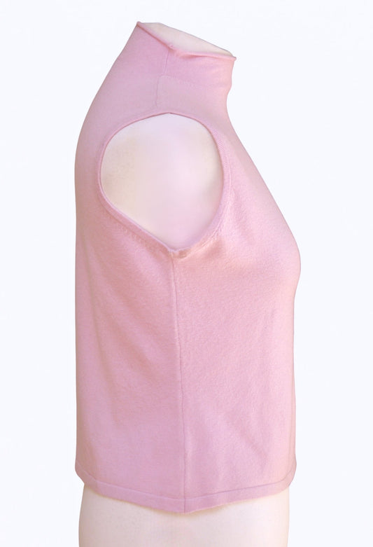 JFW lilac - pink sleeveless turtleneck top Size 10 - KingsRoad1990