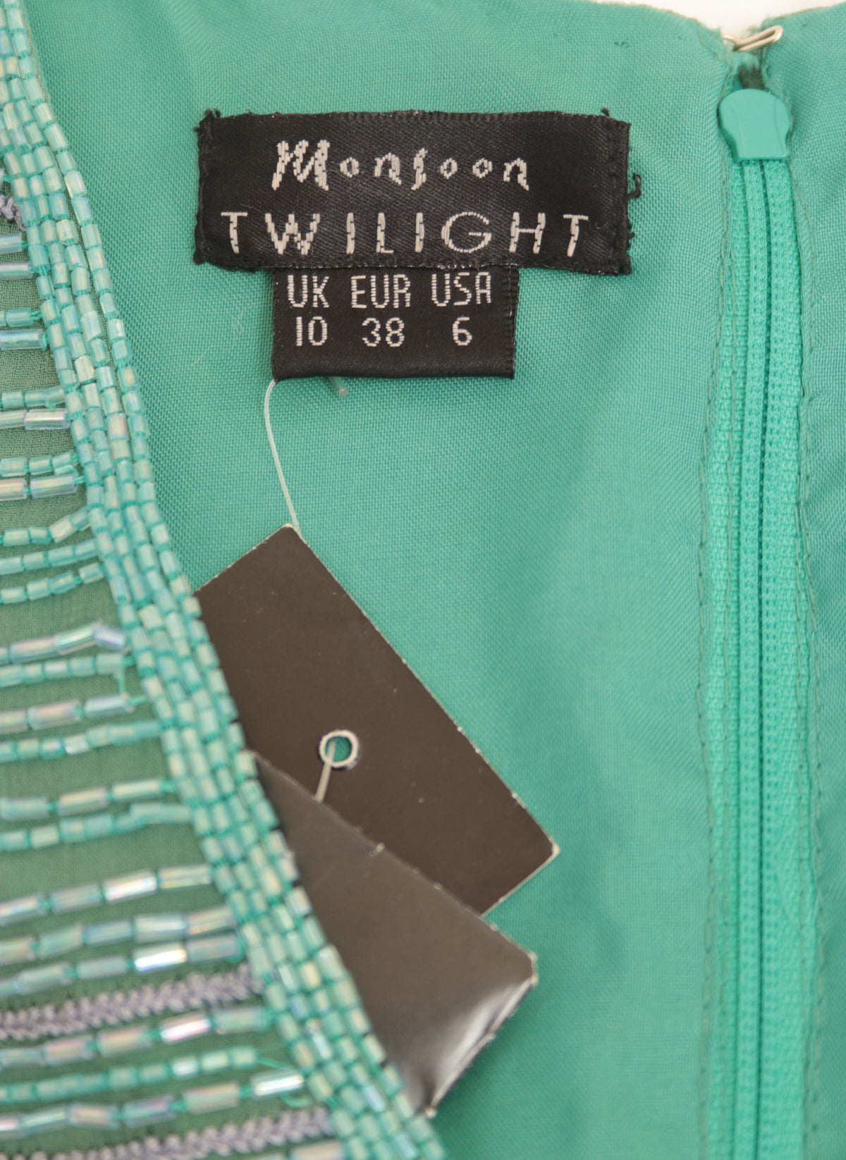 Monsoon green beaded top