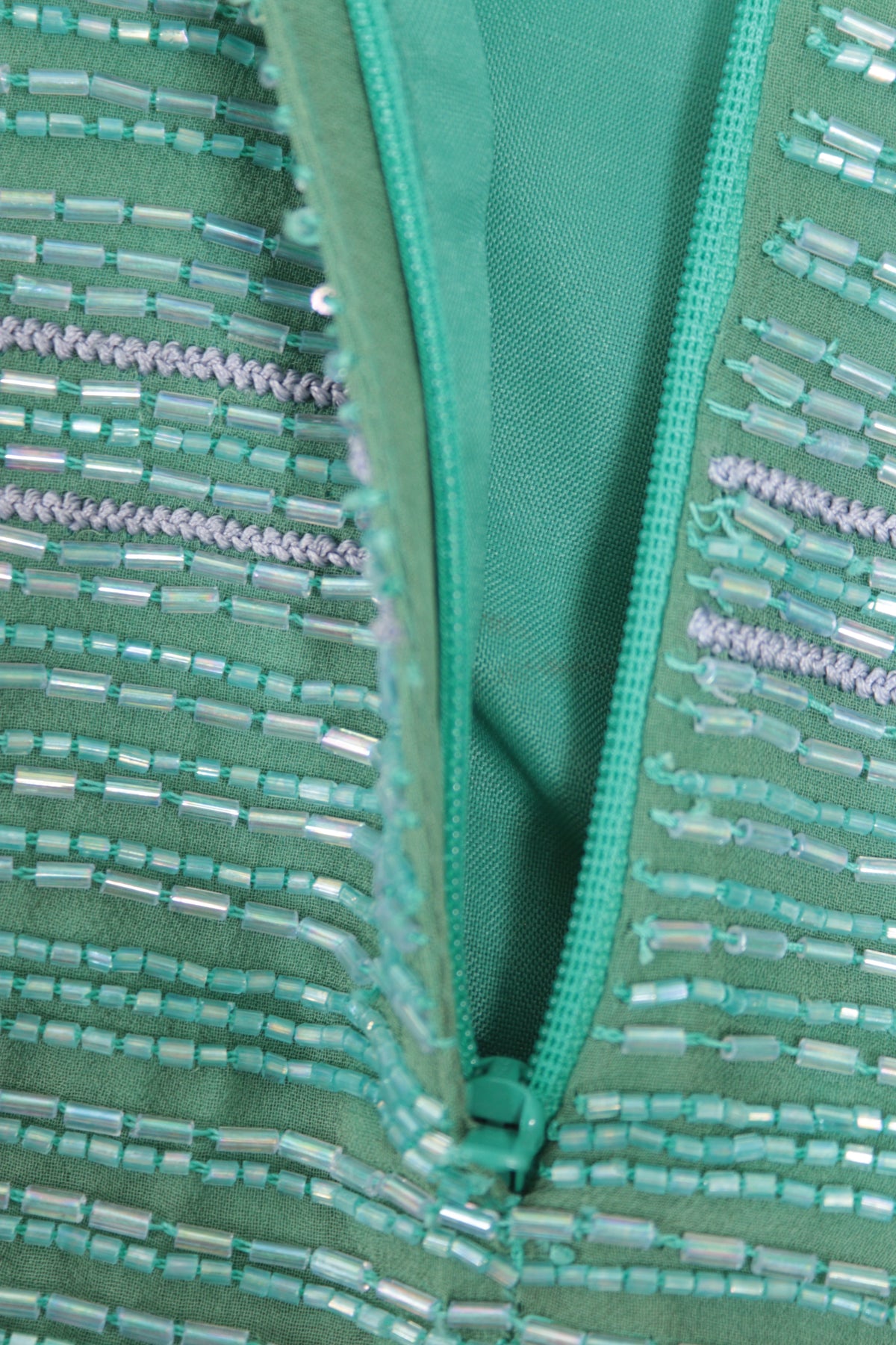 Monsoon green beaded top
