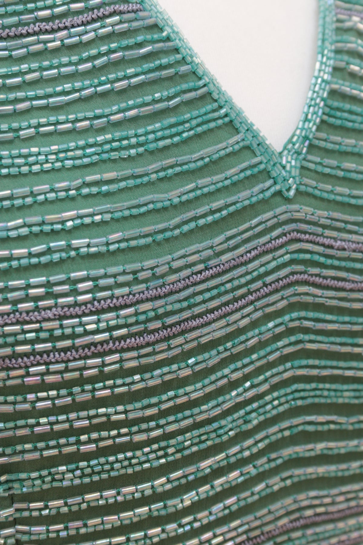 Monsoon green beaded top