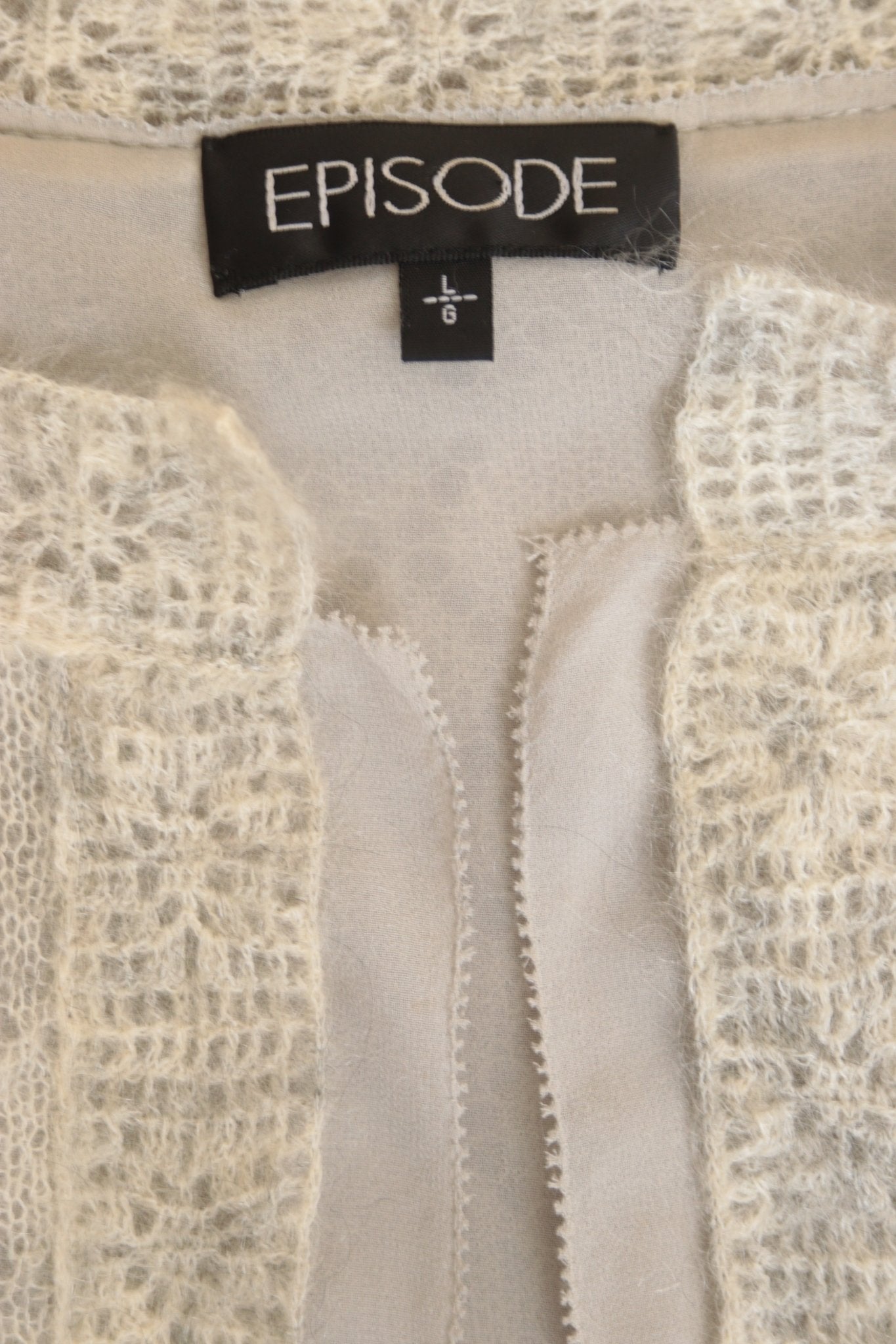 Episode pale grey mohair blend cardigan Size 12 - KingsRoad1990
