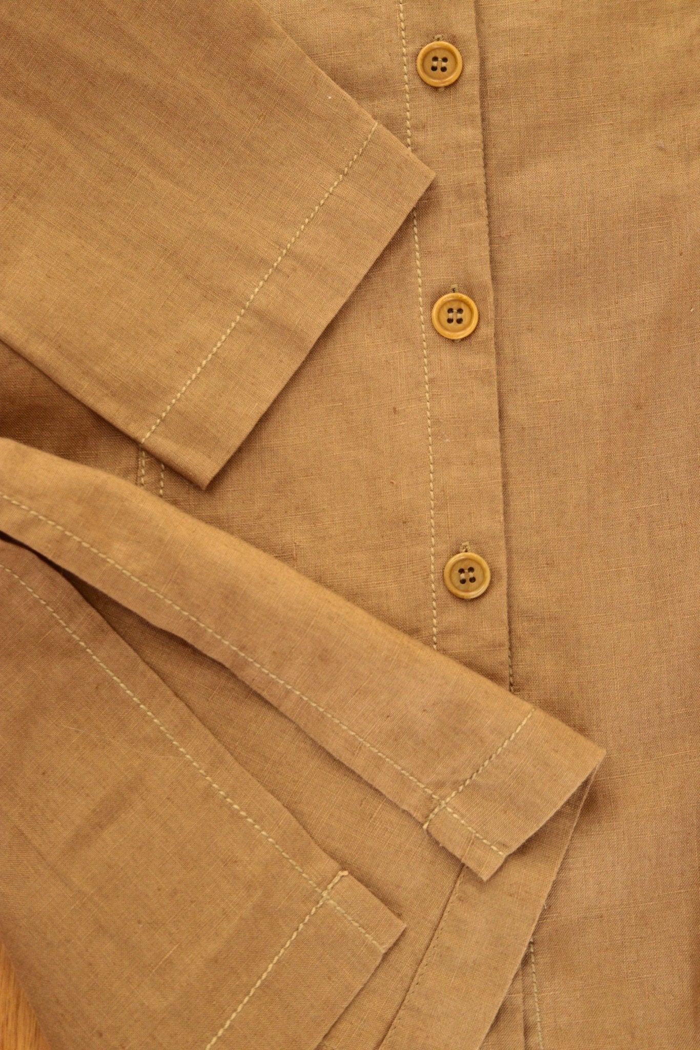 Planet khaki - gold linen tunic Size 14 - KingsRoad1990