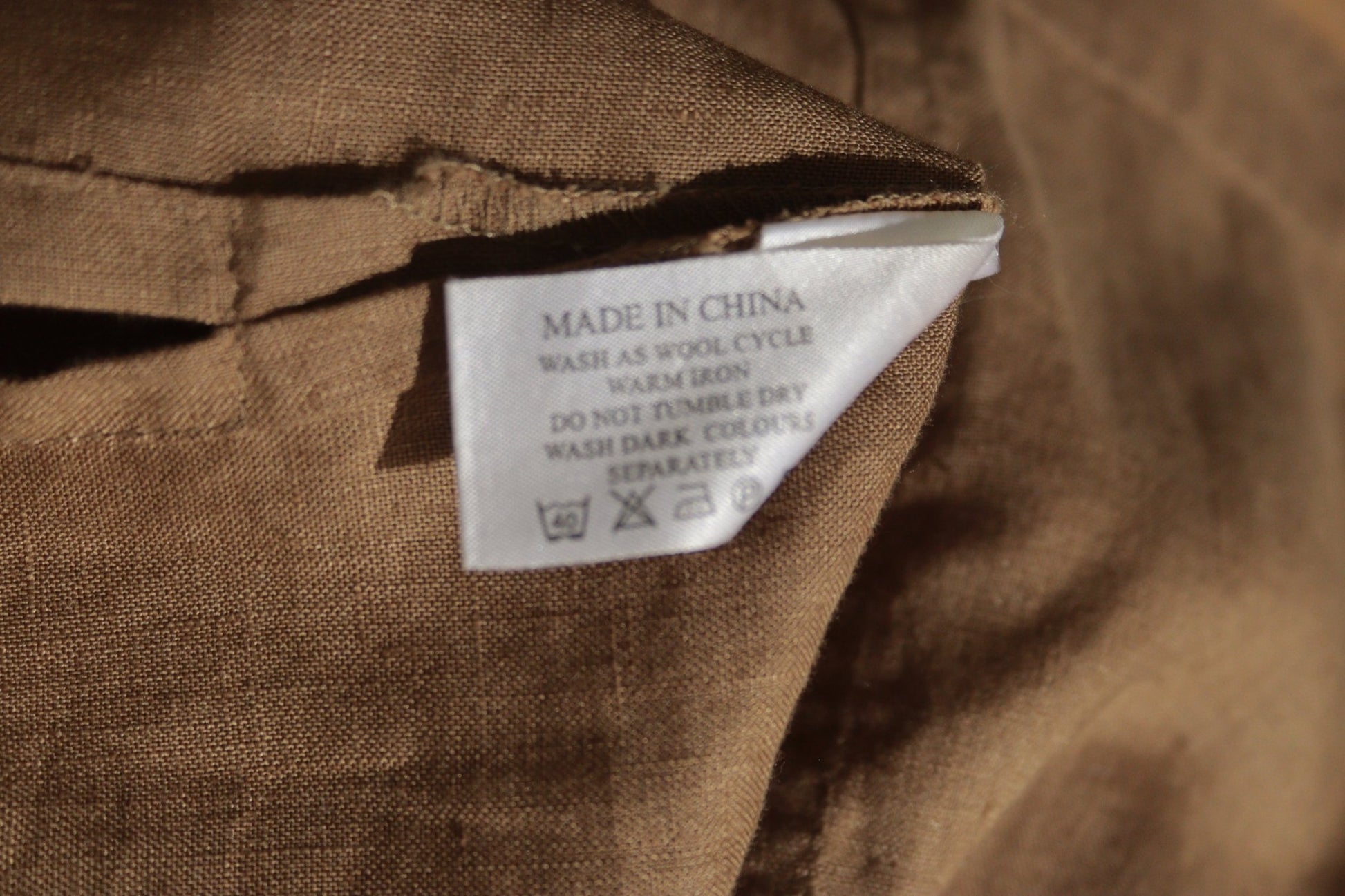 Planet khaki - gold linen tunic Size 14 - KingsRoad1990