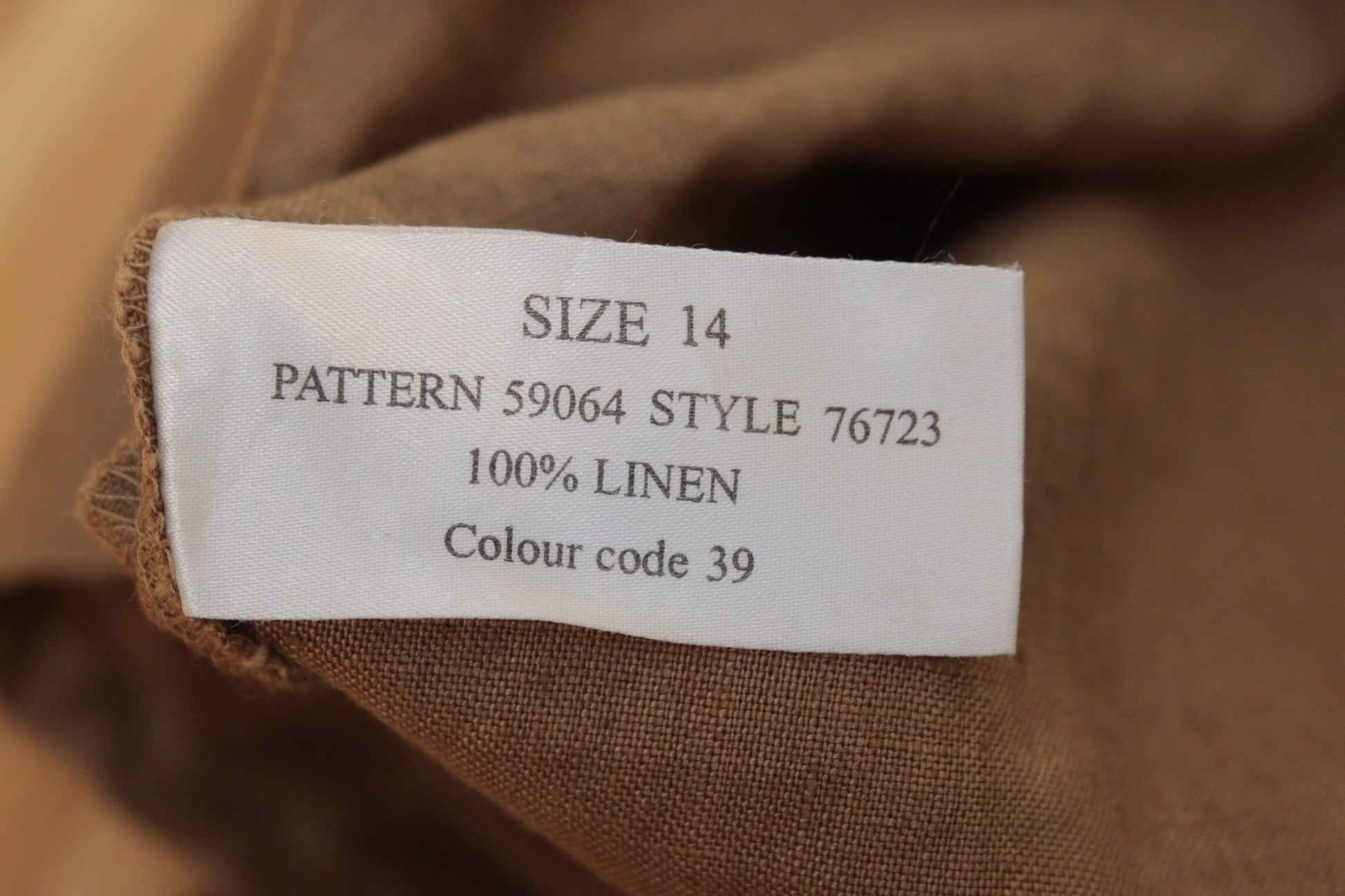 Planet khaki - gold linen tunic Size 14 - KingsRoad1990