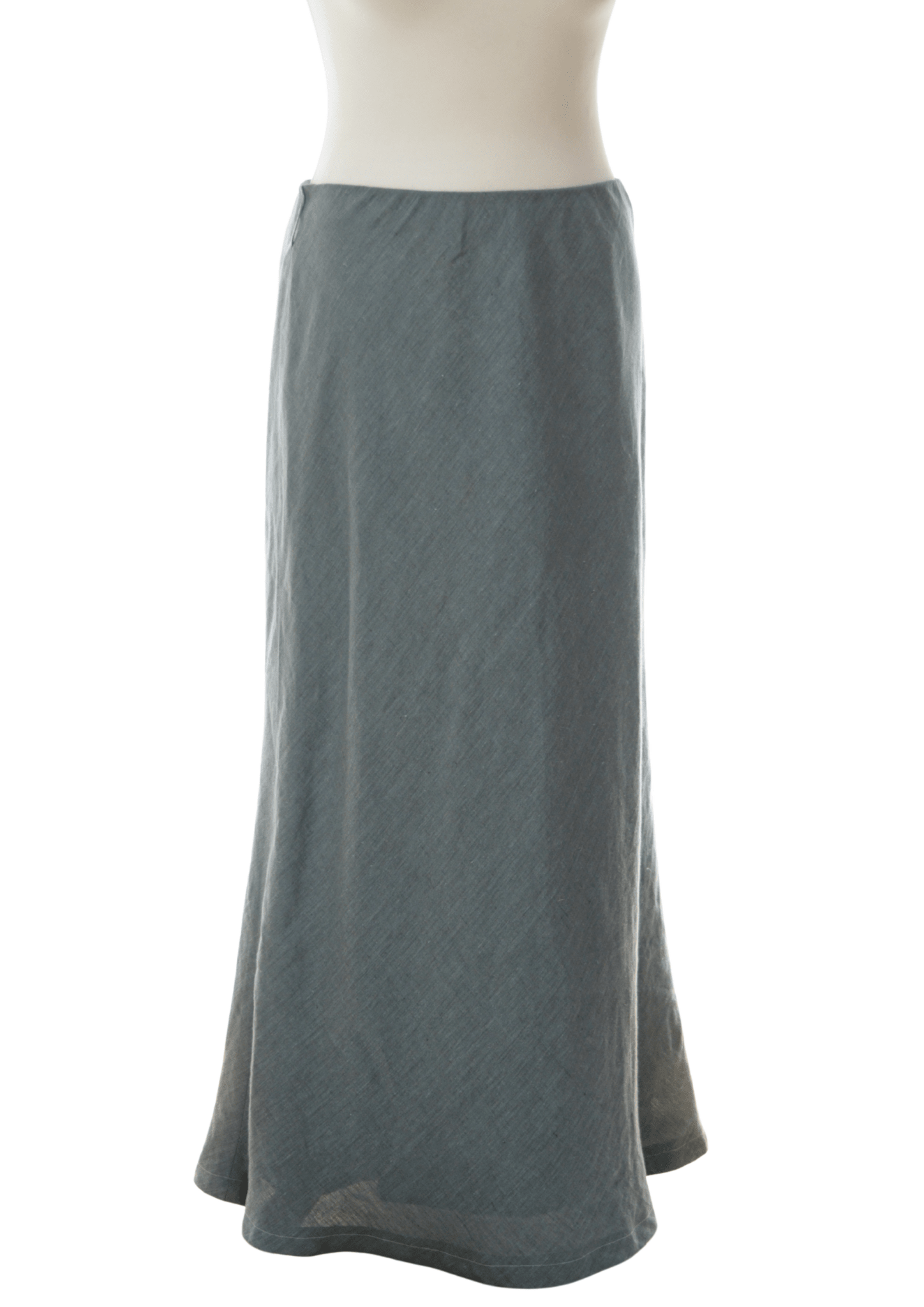 Laura Ashley pale blue long linen skirt Size 12 - KingsRoad1990