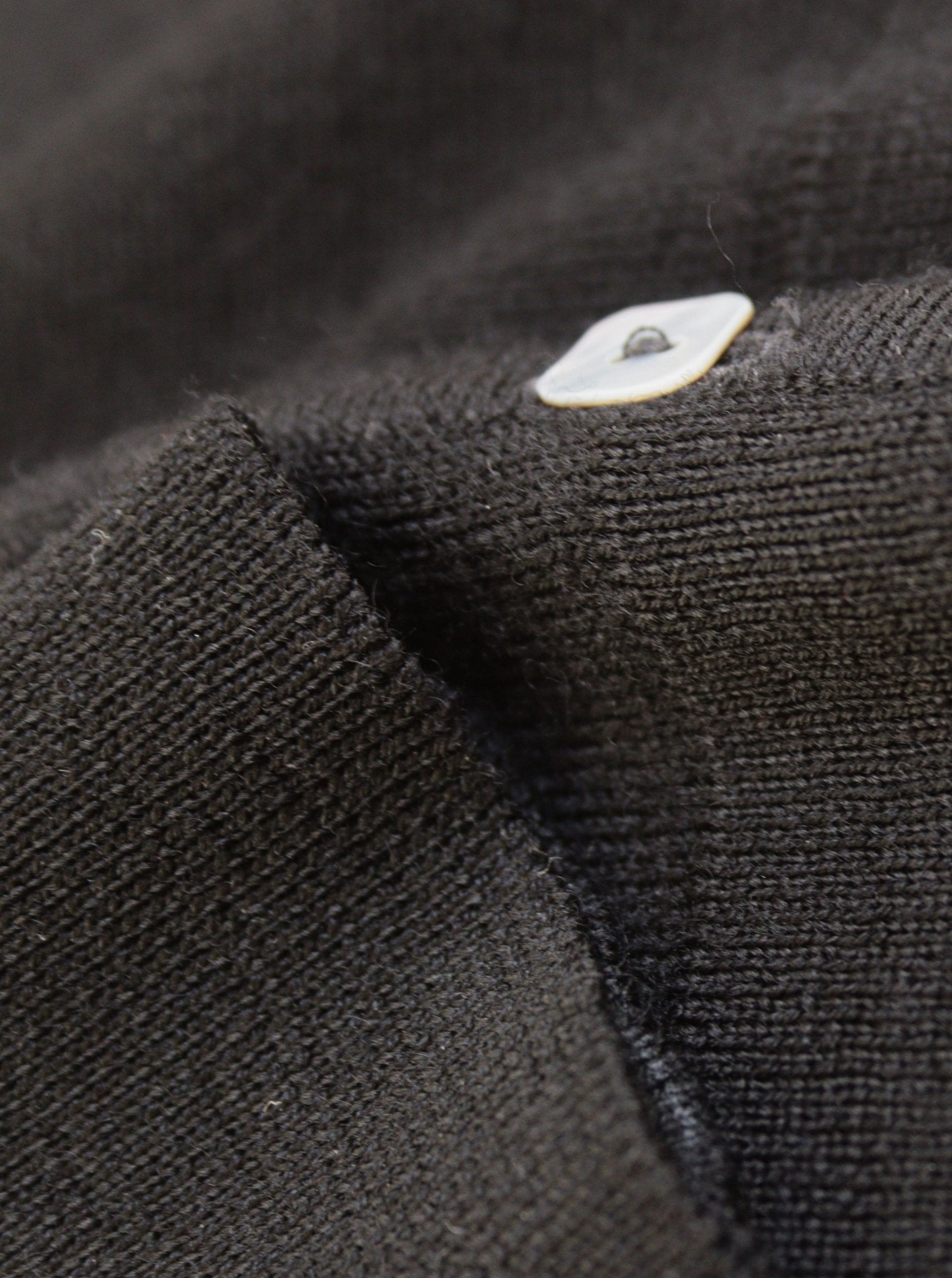 JFW black extra fine merino crew neck cardigan Size 10 - KingsRoad1990