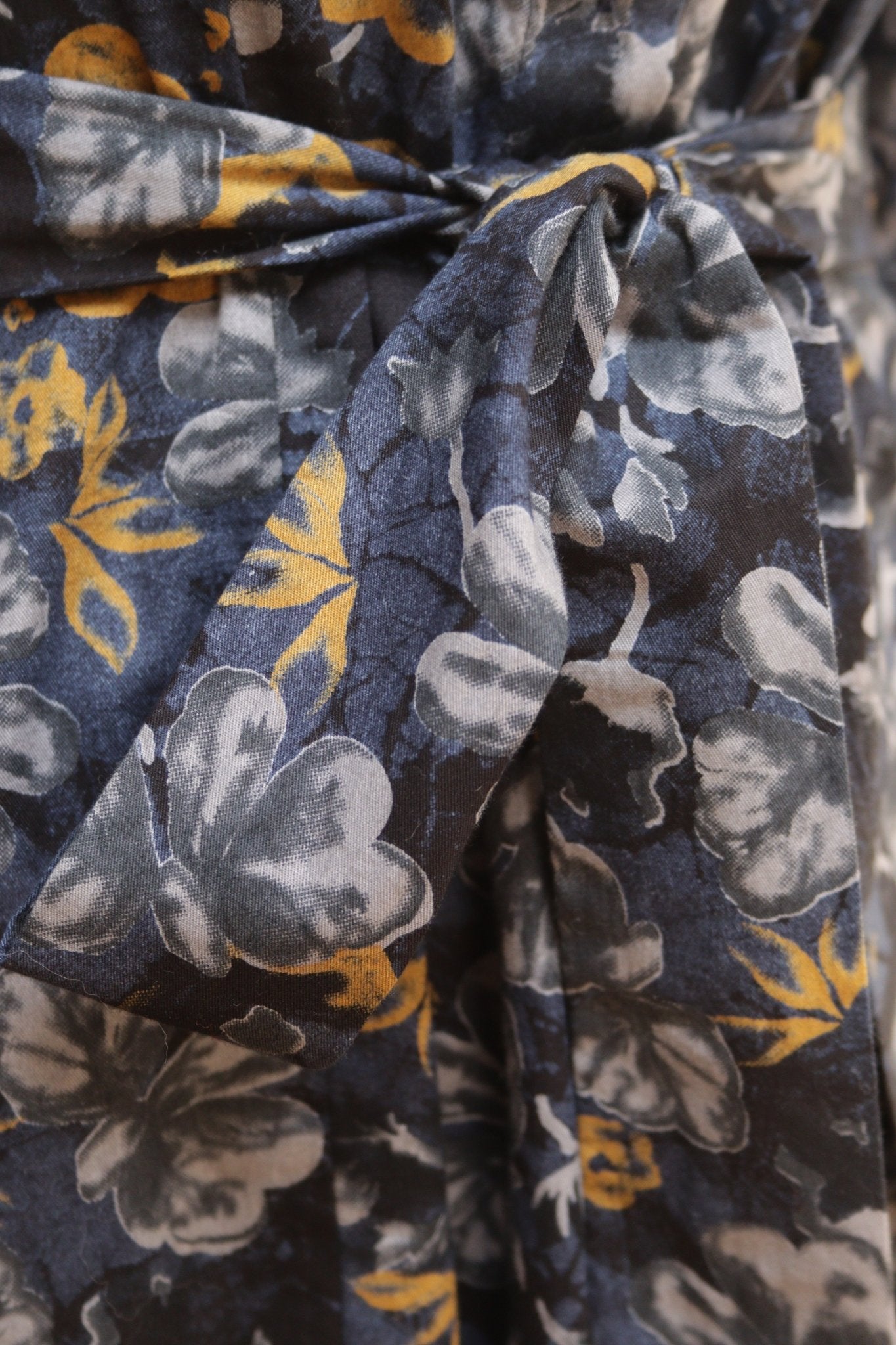 Patra navy floral print cotton shirt dress Size 14 - KingsRoad1990