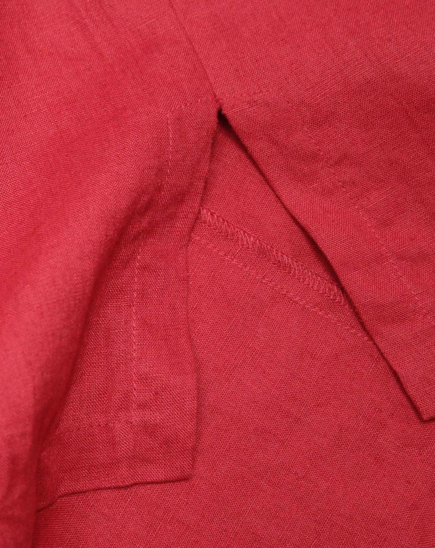 Laura Ashley red linen tunic shirt Size 10 - KingsRoad1990