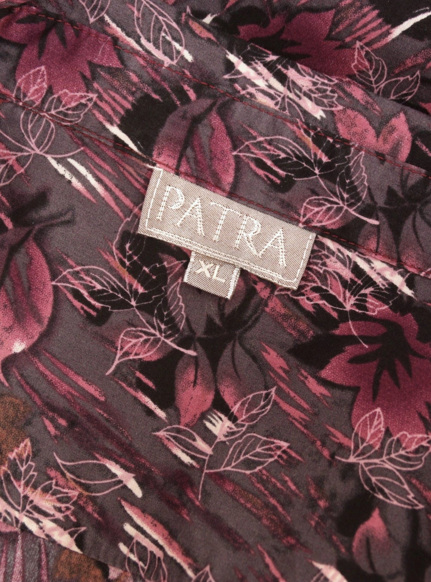 Patra mauve floral print cotton shirt Size 14 - KingsRoad1990