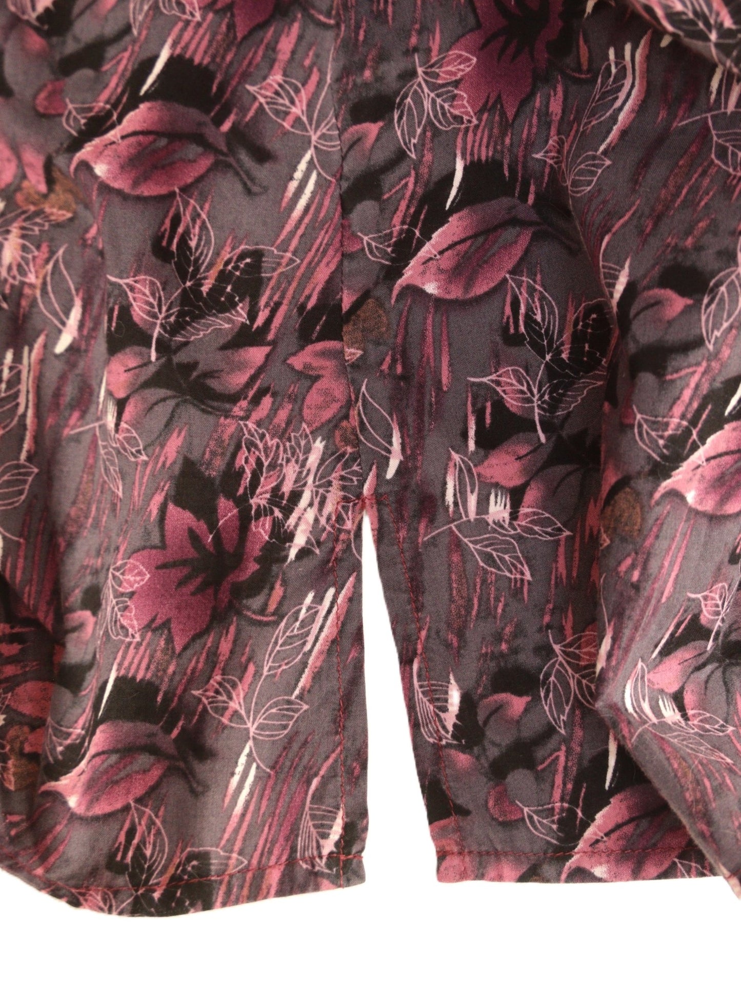 Patra mauve floral print cotton shirt Size 14 - KingsRoad1990