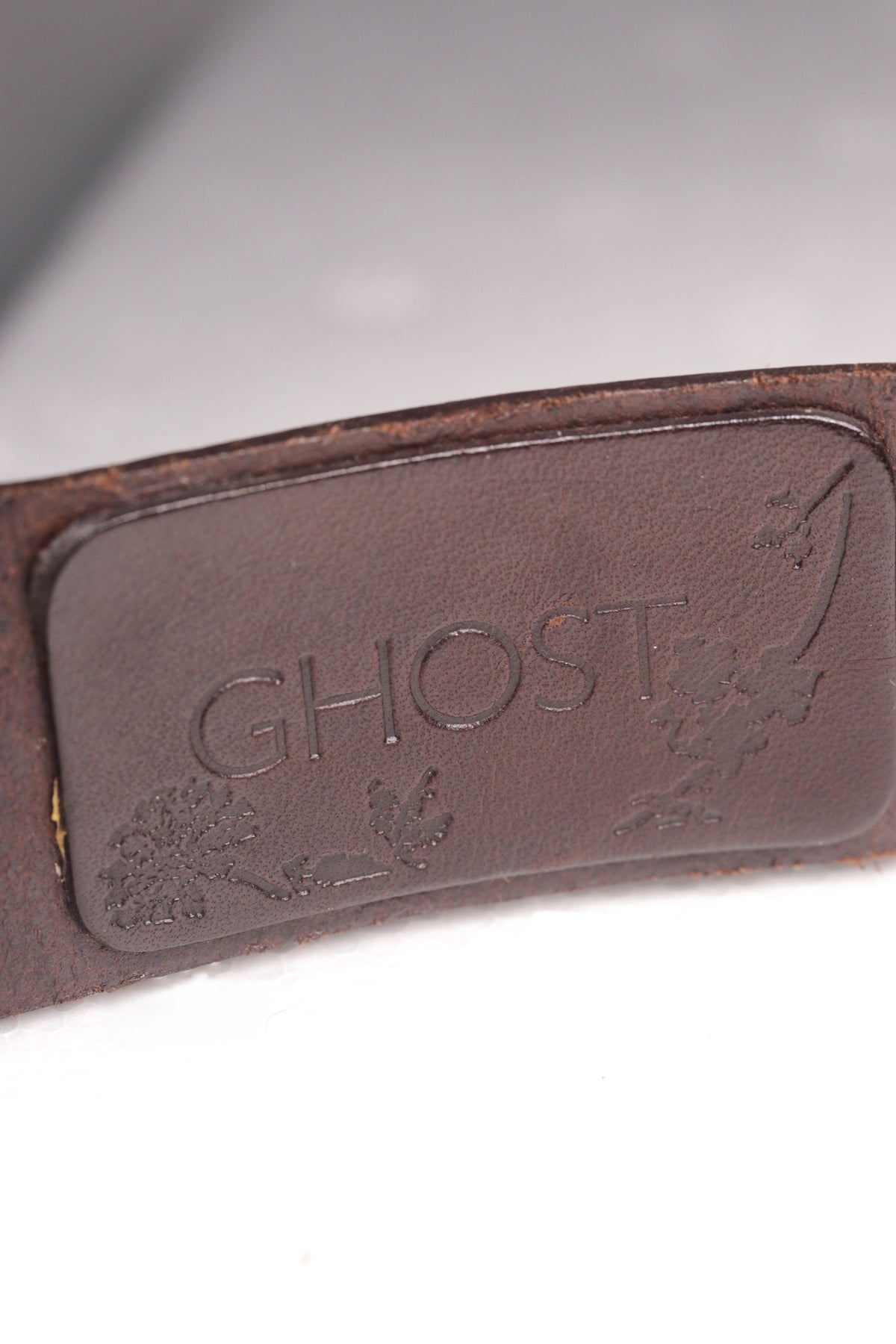 Ghost brown leather belt