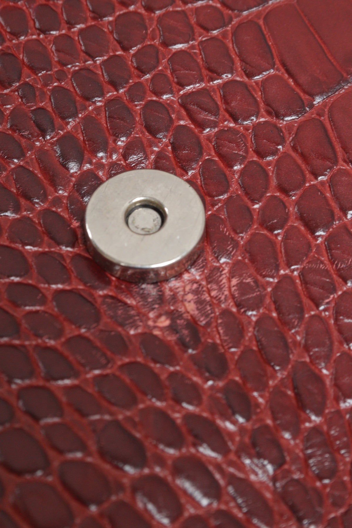 Hobbs dark red pebbled leather shoulder bag