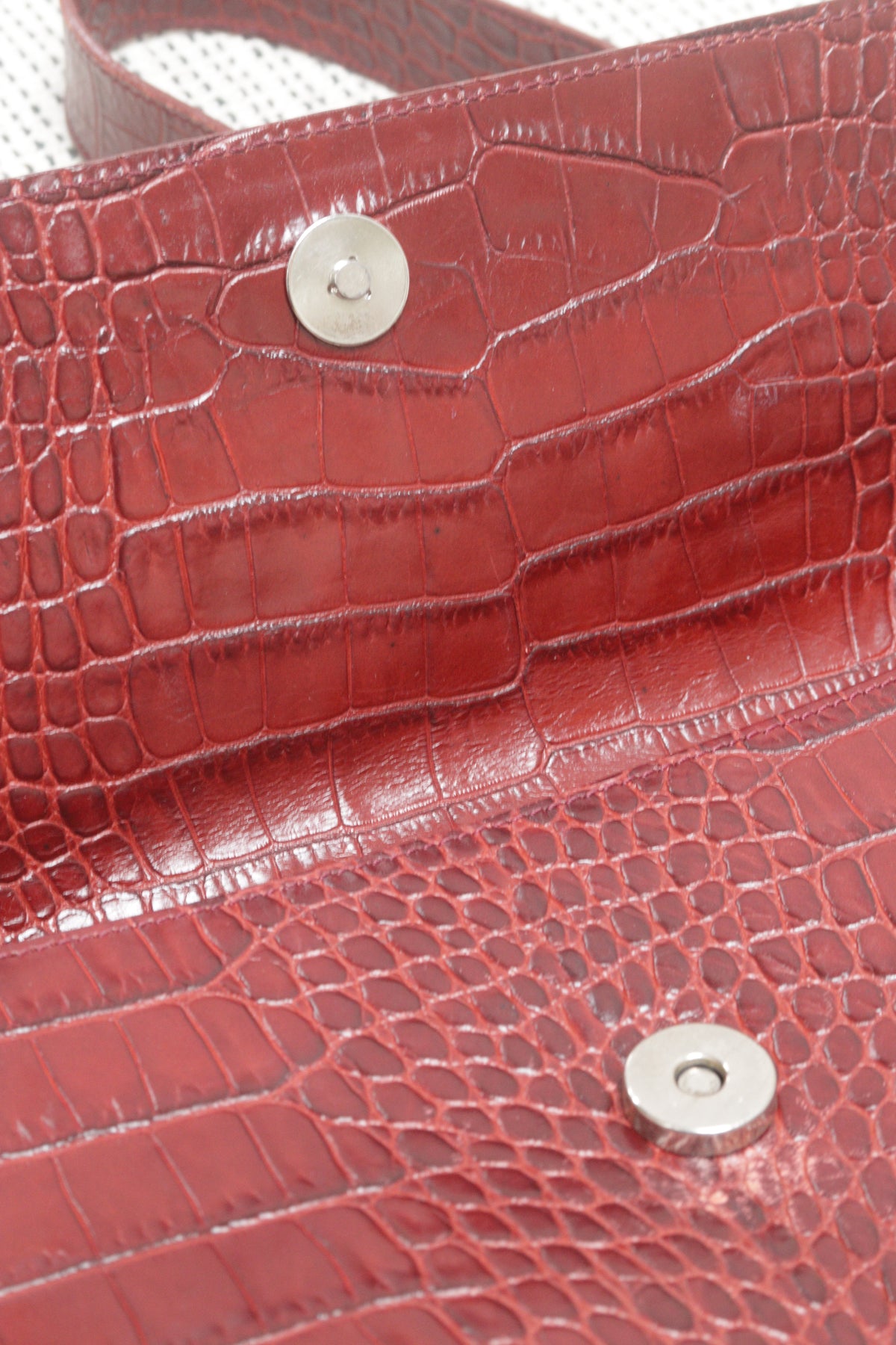 Hobbs dark red pebbled leather shoulder bag