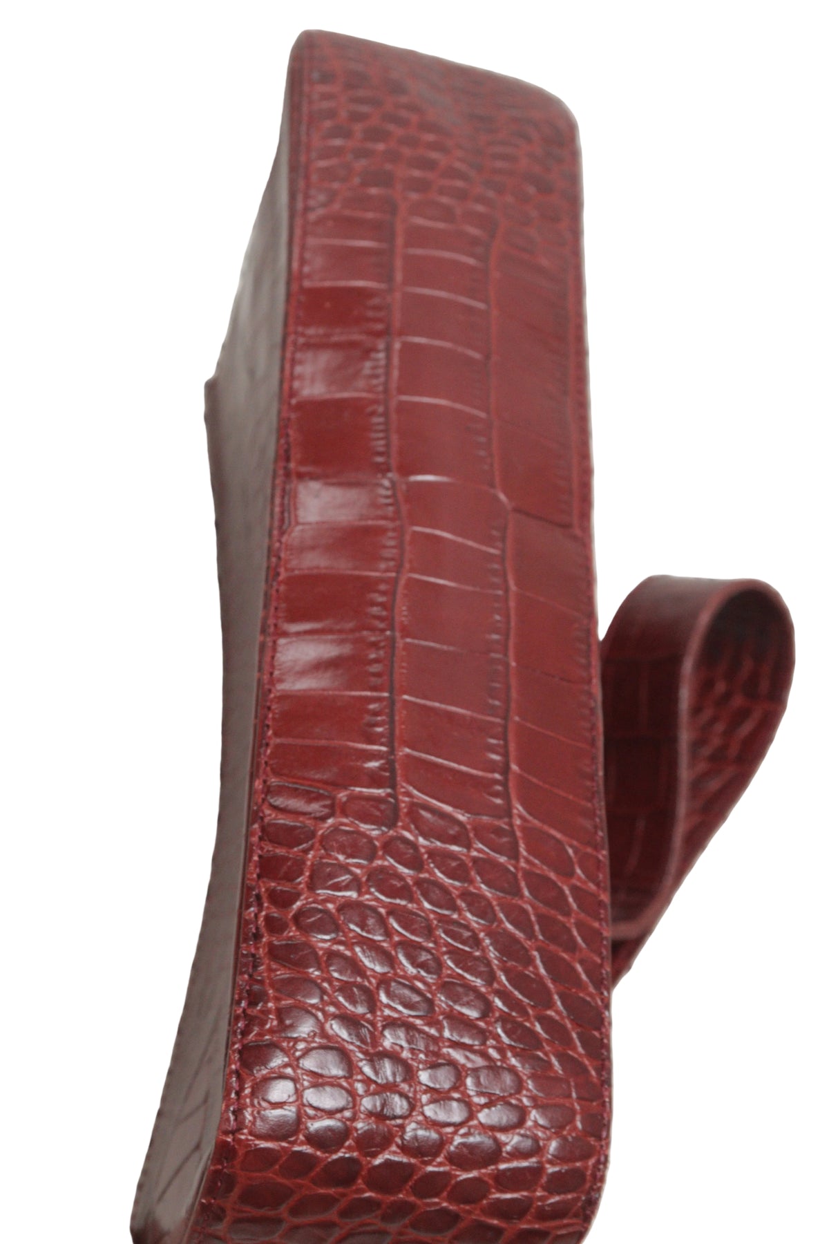 Hobbs dark red pebbled leather shoulder bag