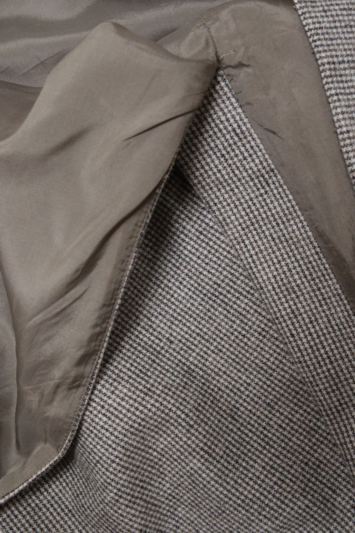 Monsoon beige dog tooth check wool column skirt