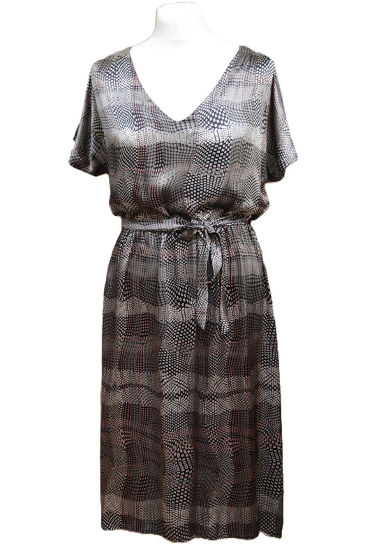 Alice San Diego grey cotton & silk dress Size 10