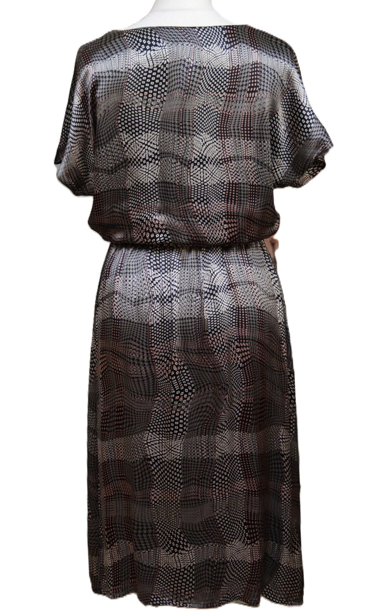 Alice San Diego grey cotton & silk dress Size 10