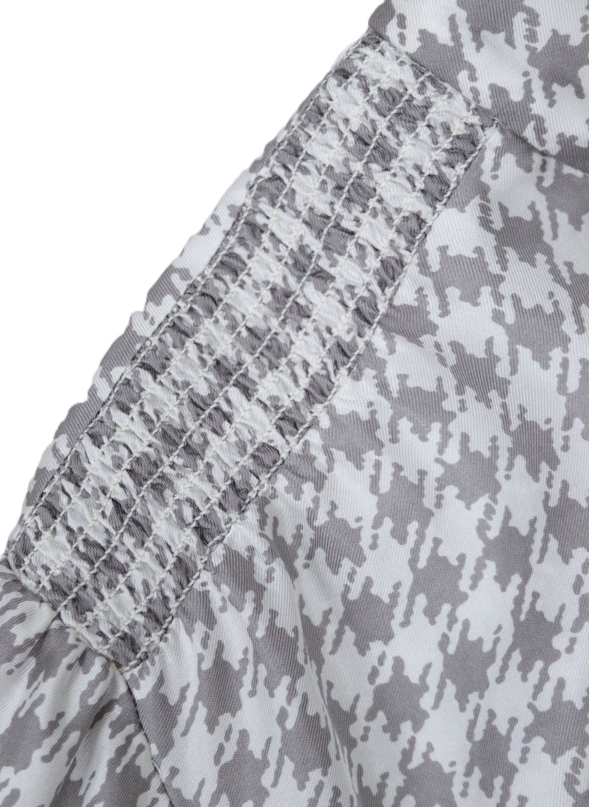 Episode white & grey dog tooth check silk blouse Size 16