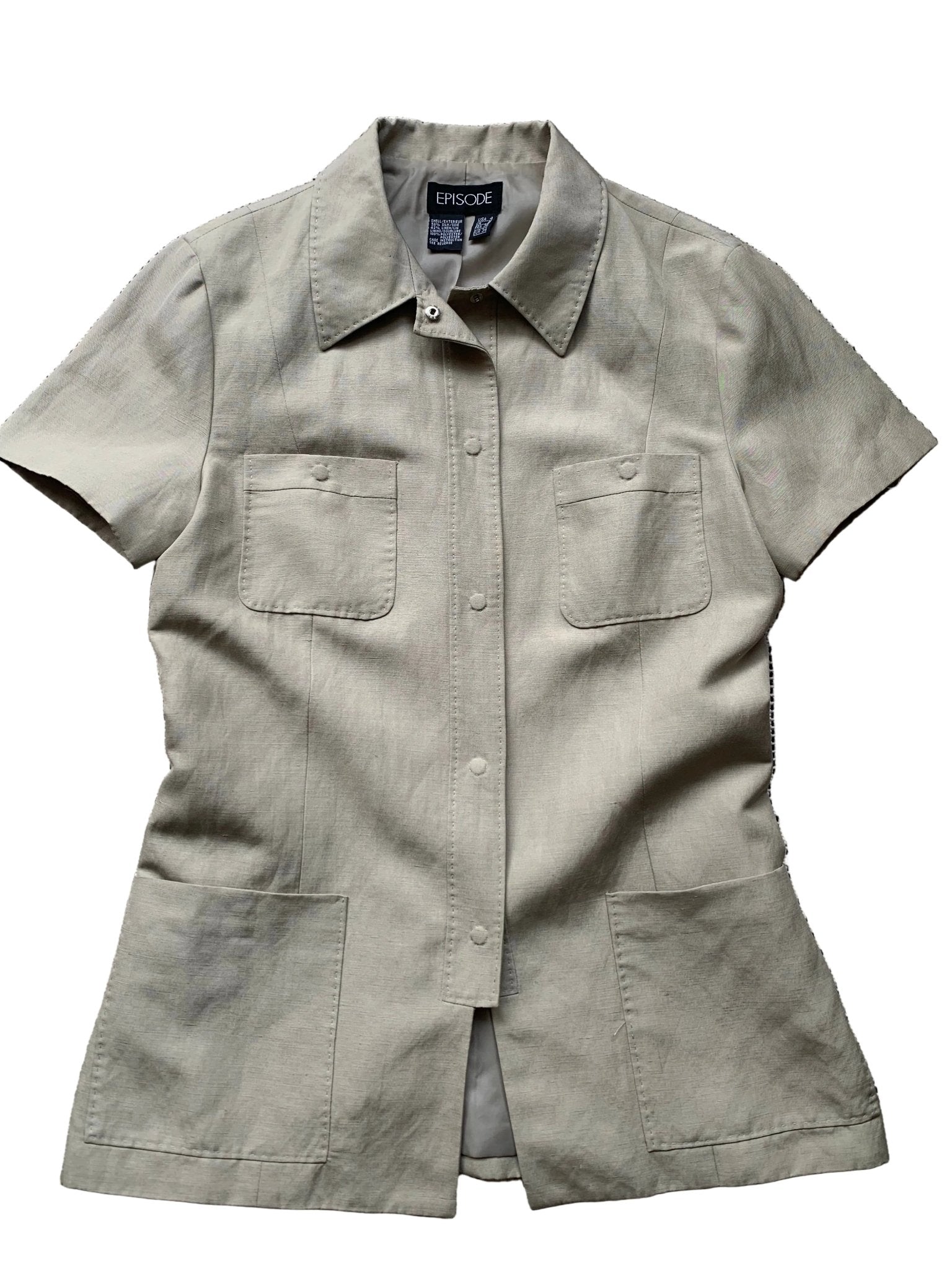 Episode beige short - sleeved jacket Size 6 - KingsRoad1990