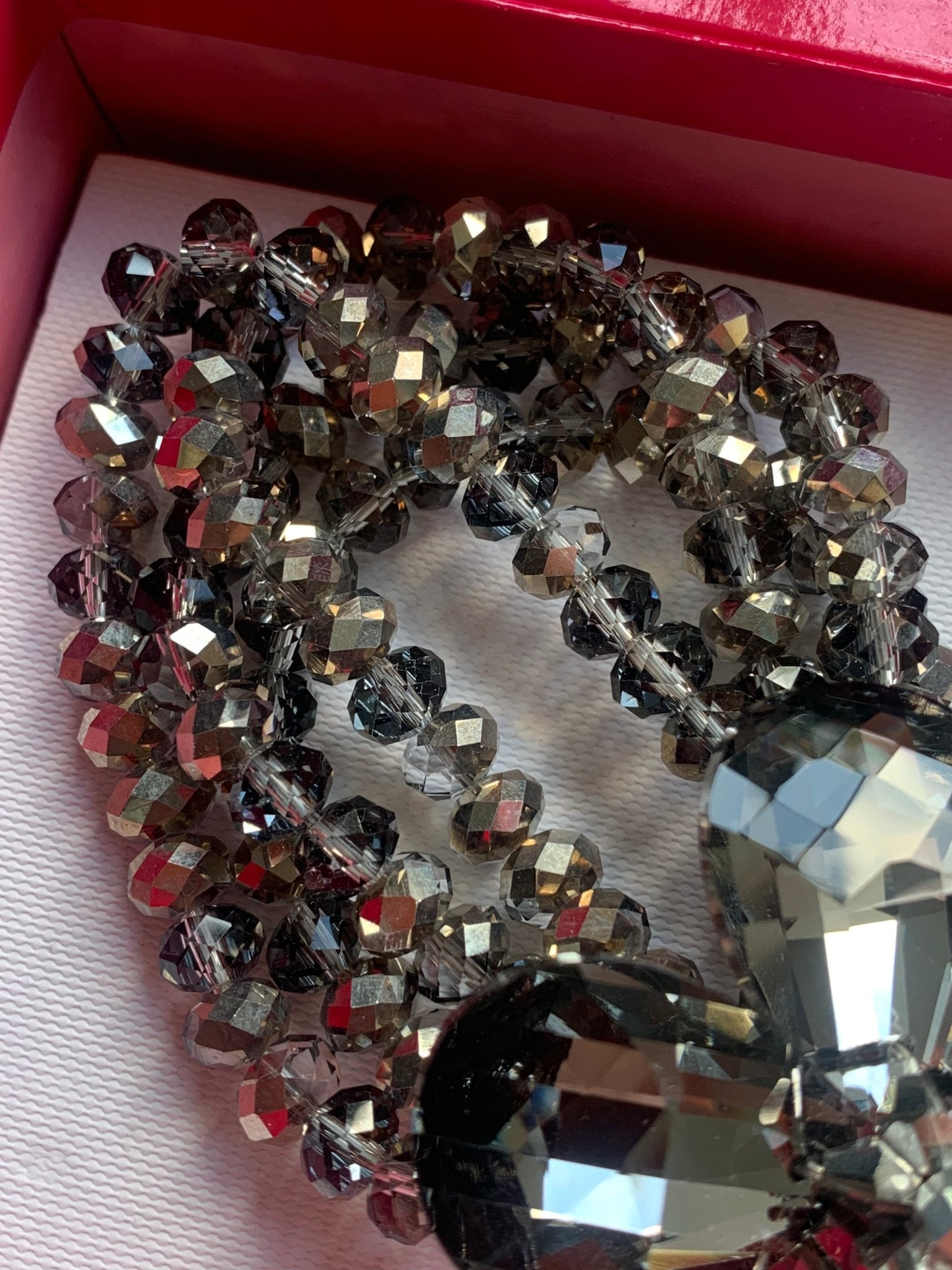 Butler & Wilson dark grey corsage resin bracelet - KingsRoad1990