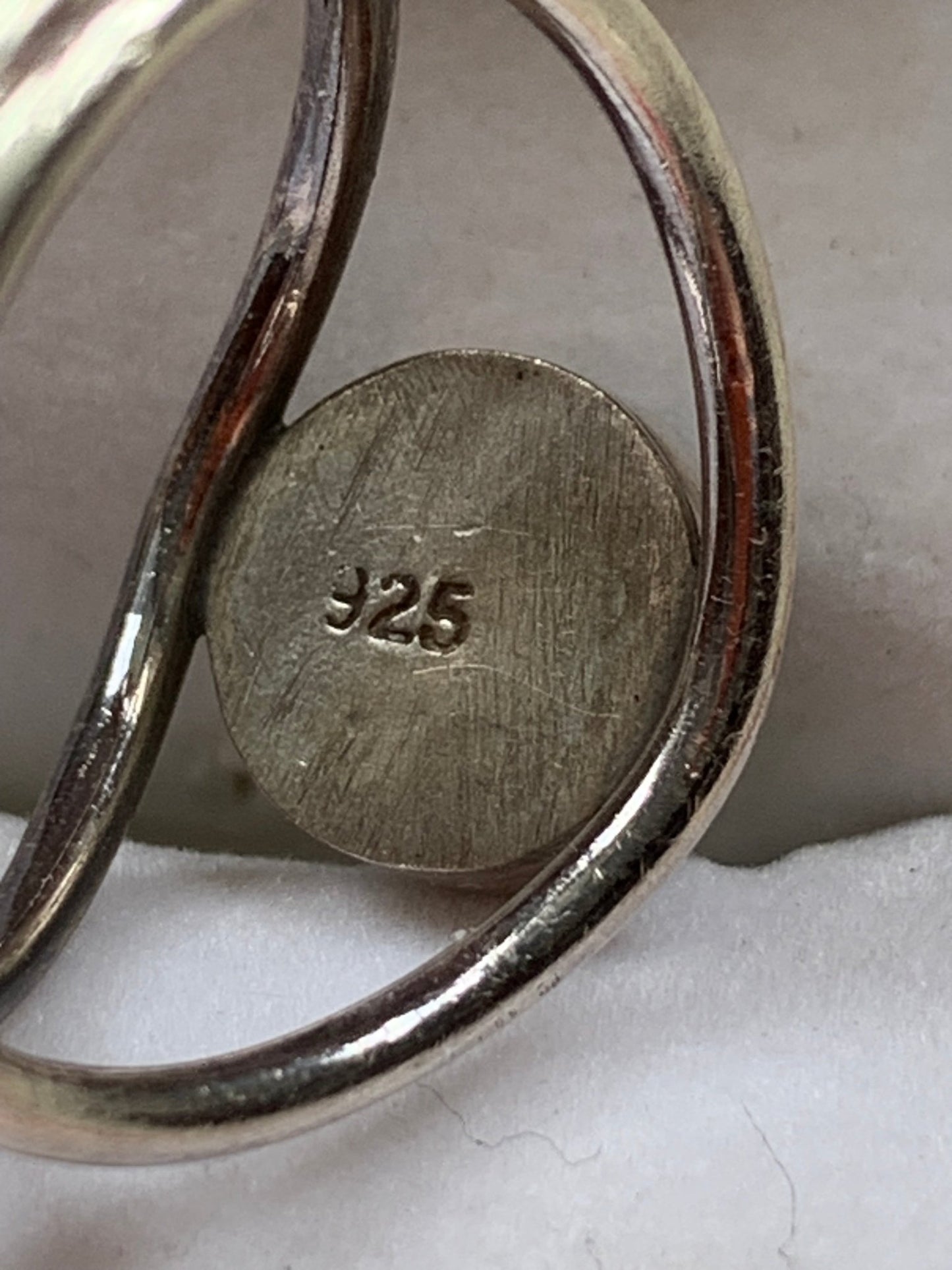 Oasis silver swirl stone ring Size N - KingsRoad1990