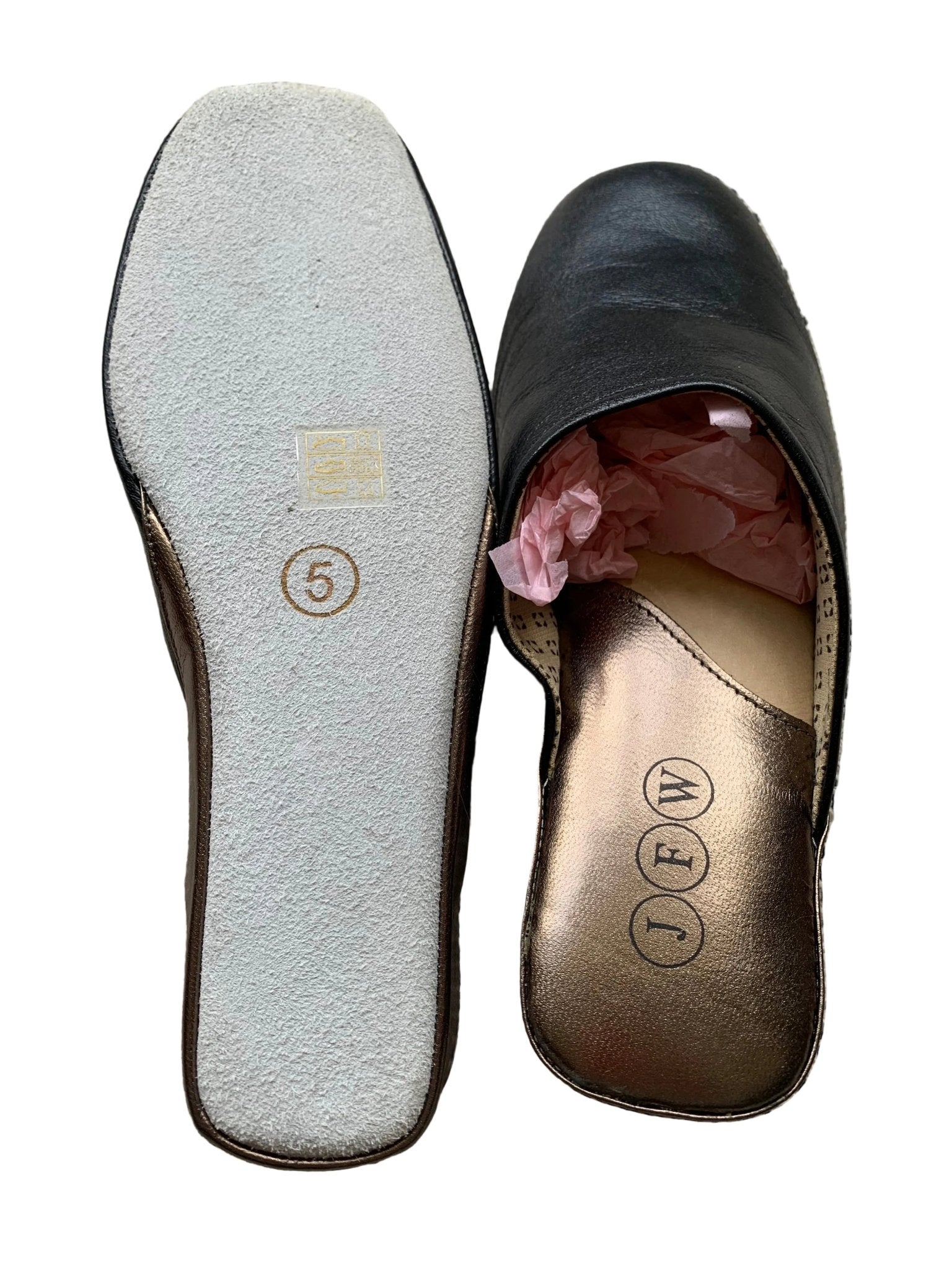 JFW leather wedge slippers Size 38 - KingsRoad1990