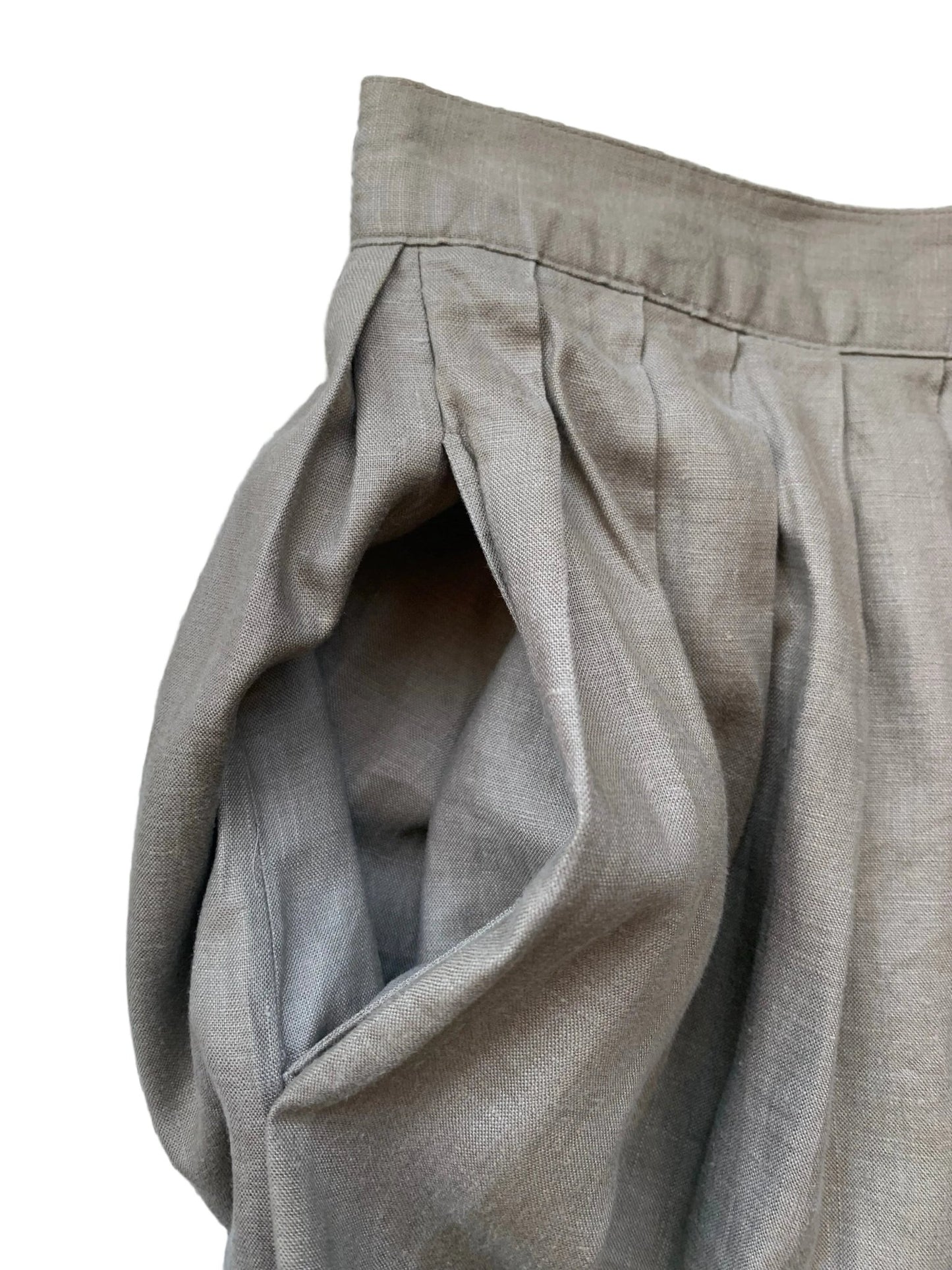Monsoon mid - brown linen long skirt Size 8 - KingsRoad1990