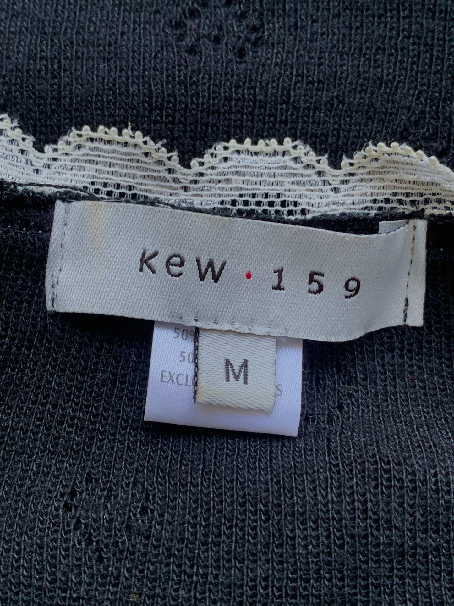 Kew 159 black & cream twinset Size 10 - KingsRoad1990