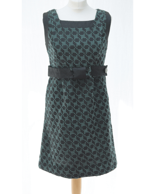 Alice San Diego green & black shift dress Size 12 - KingsRoad1990