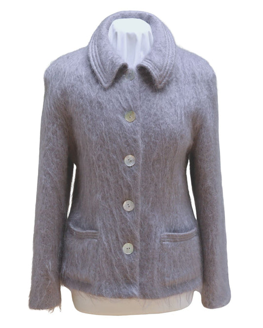 Patsy Seddon lilac-grey mohair jacket