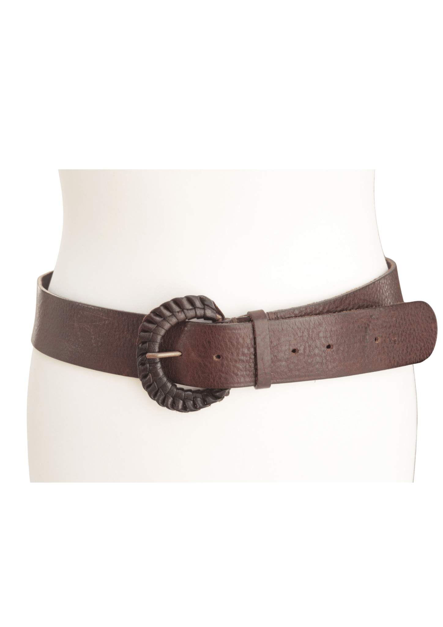 Hobbs chocolate brown Italian leather belt Size L - KingsRoad1990