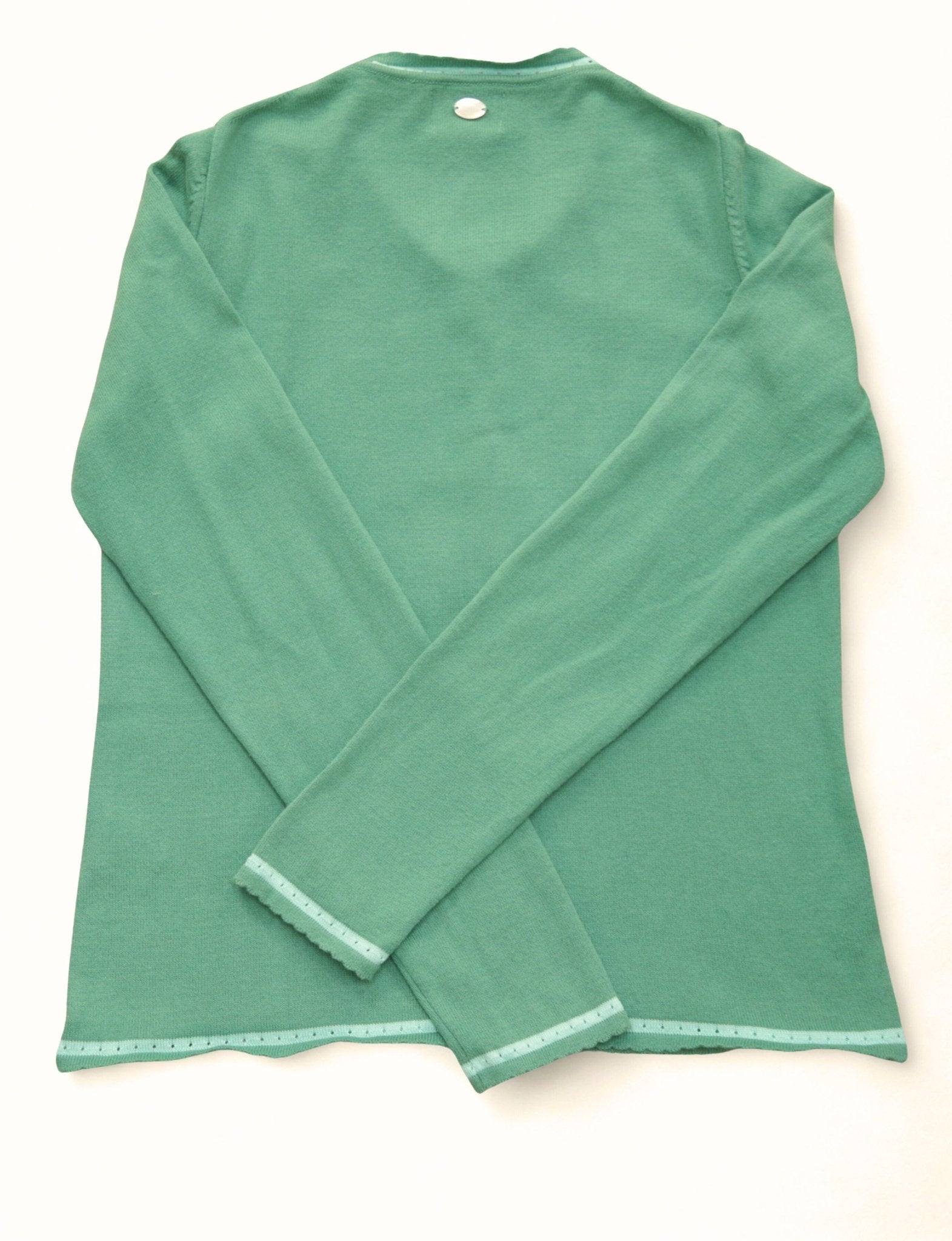 Avoca jade green cotton cardigan Size 10 - KingsRoad1990