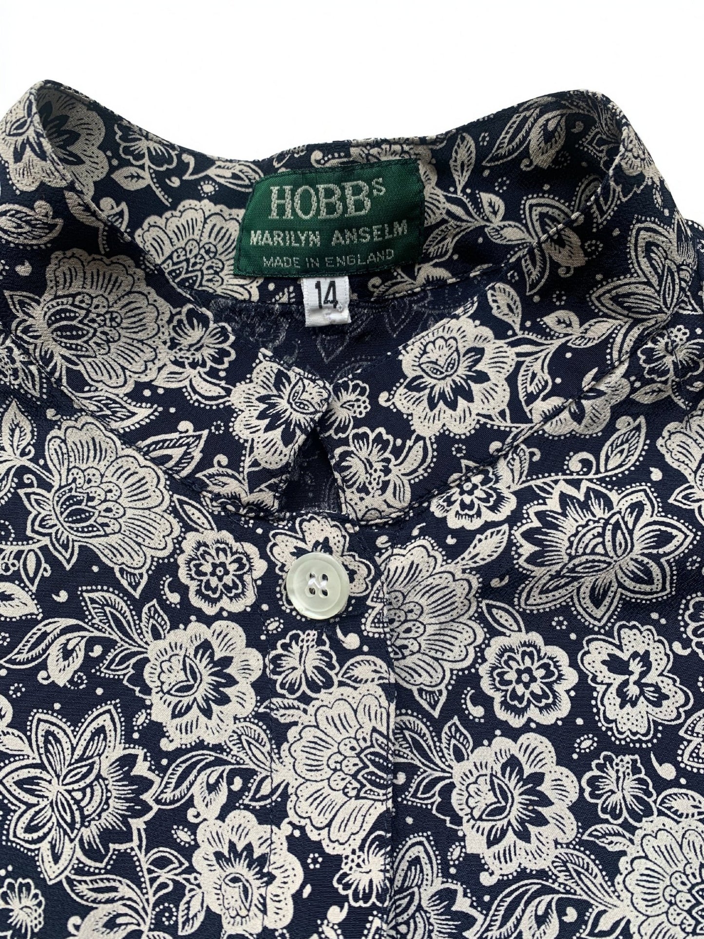 Marilyn Anselm navy viscose tunic Size 12 - KingsRoad1990