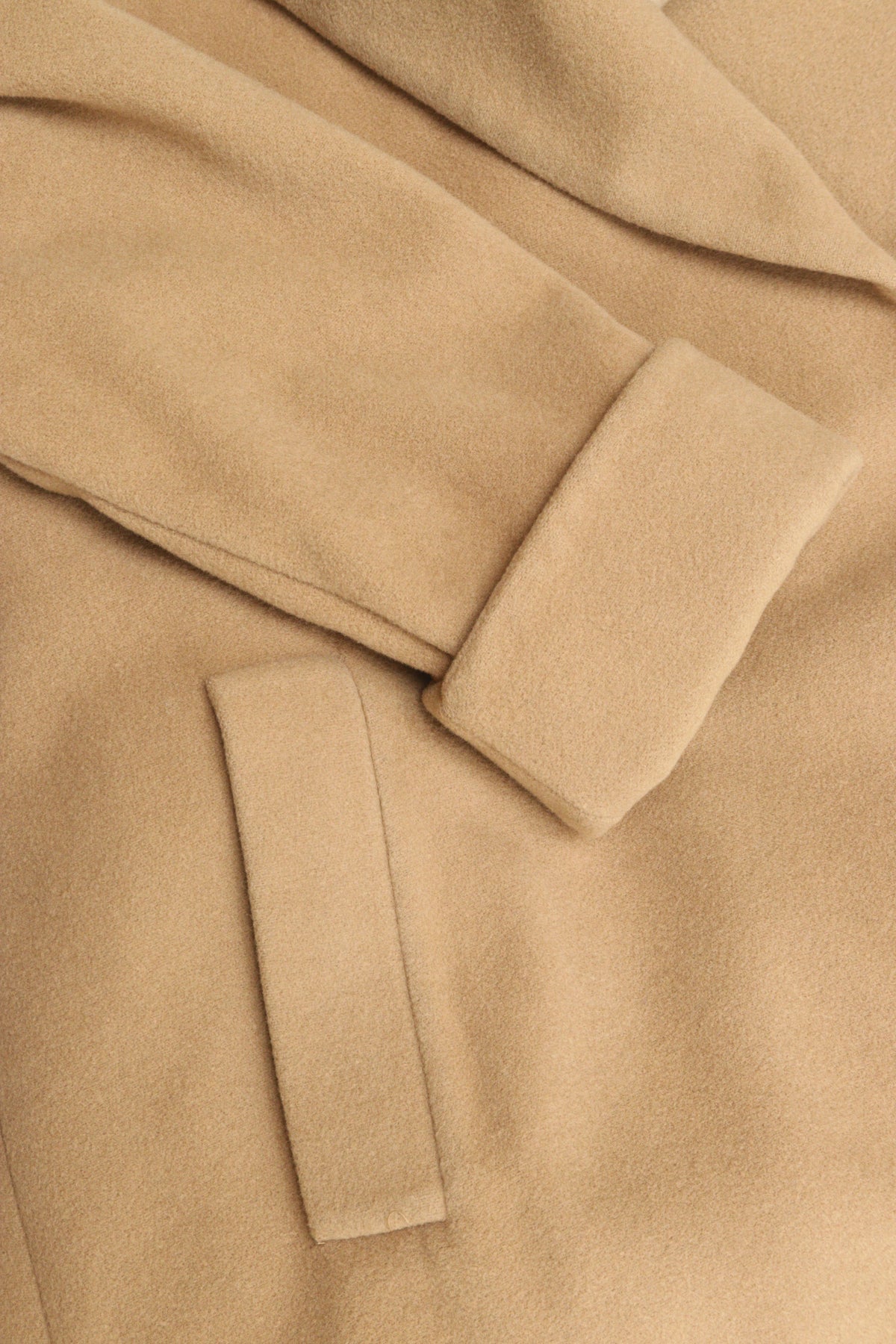 Monsoon camel wool wrap coat