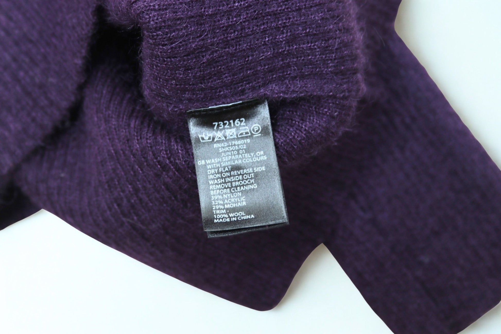 Monsoon purple cardigan with mohair Size 10 - KingsRoad1990