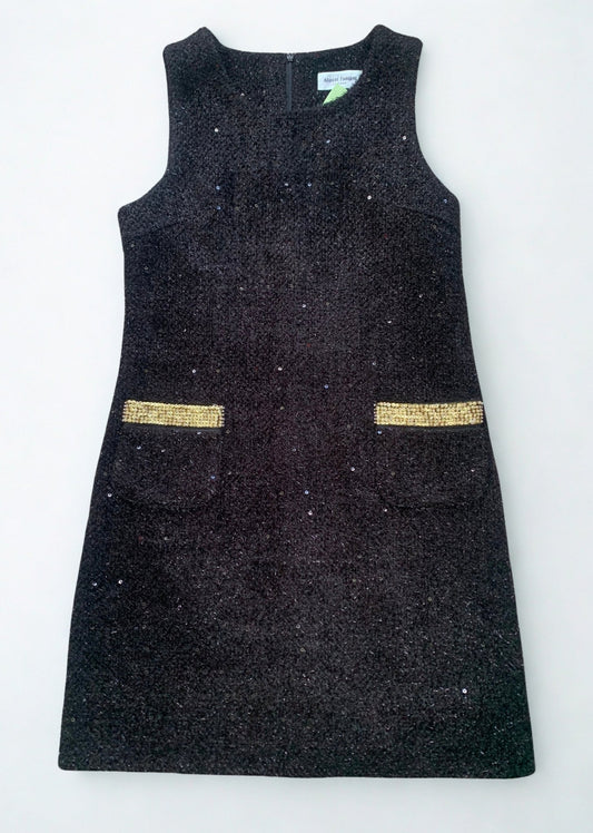 Almost Famous glitter boucle sleeveless dress new Size 8 - KingsRoad1990