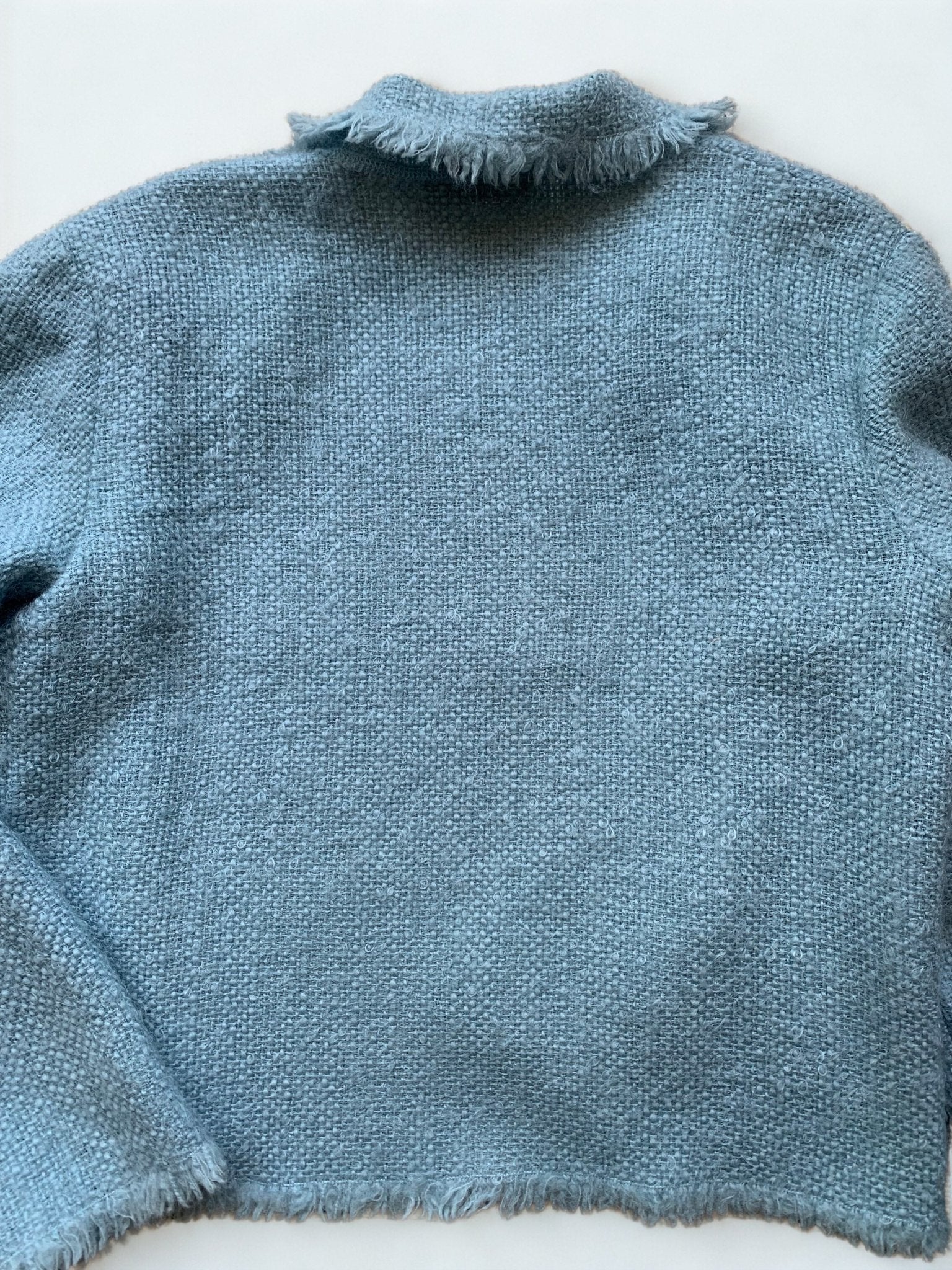 Caractère duck egg blue boxy wool jacket Size 10 - KingsRoad1990