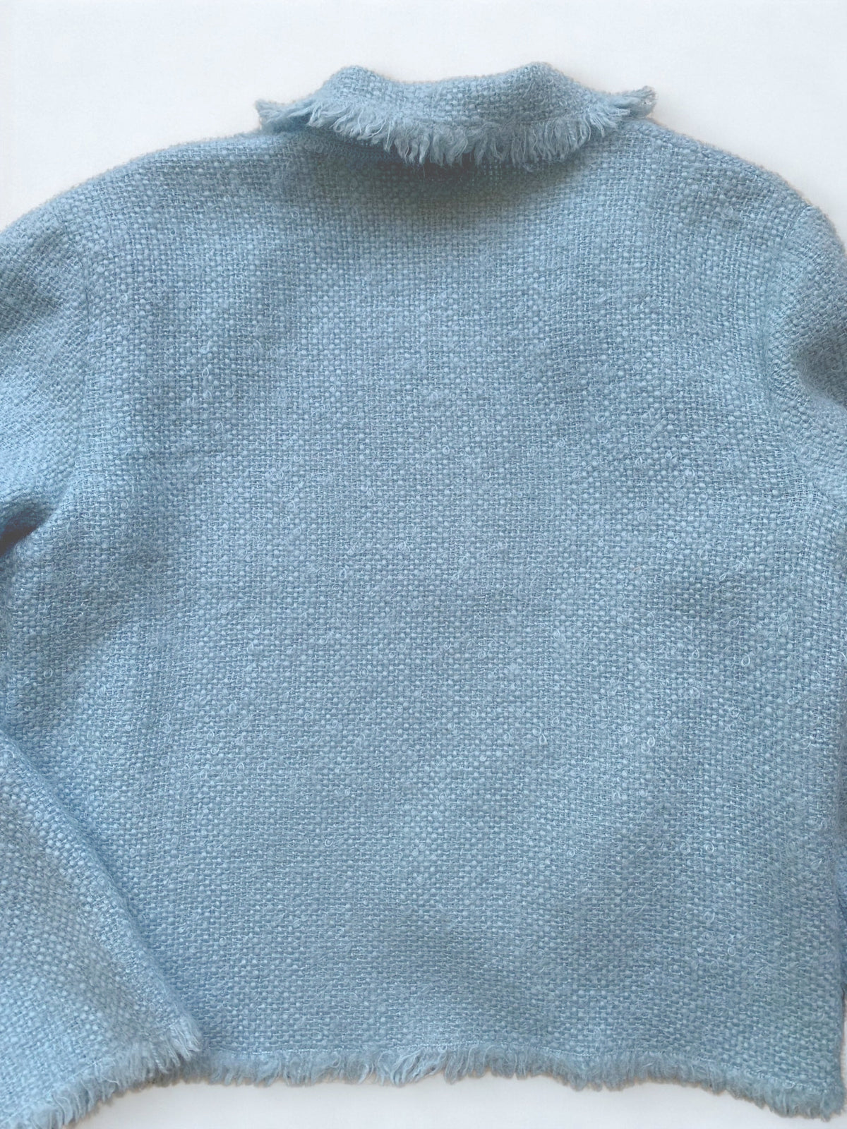 Caractère duck egg blue boxy wool jacket Size 10