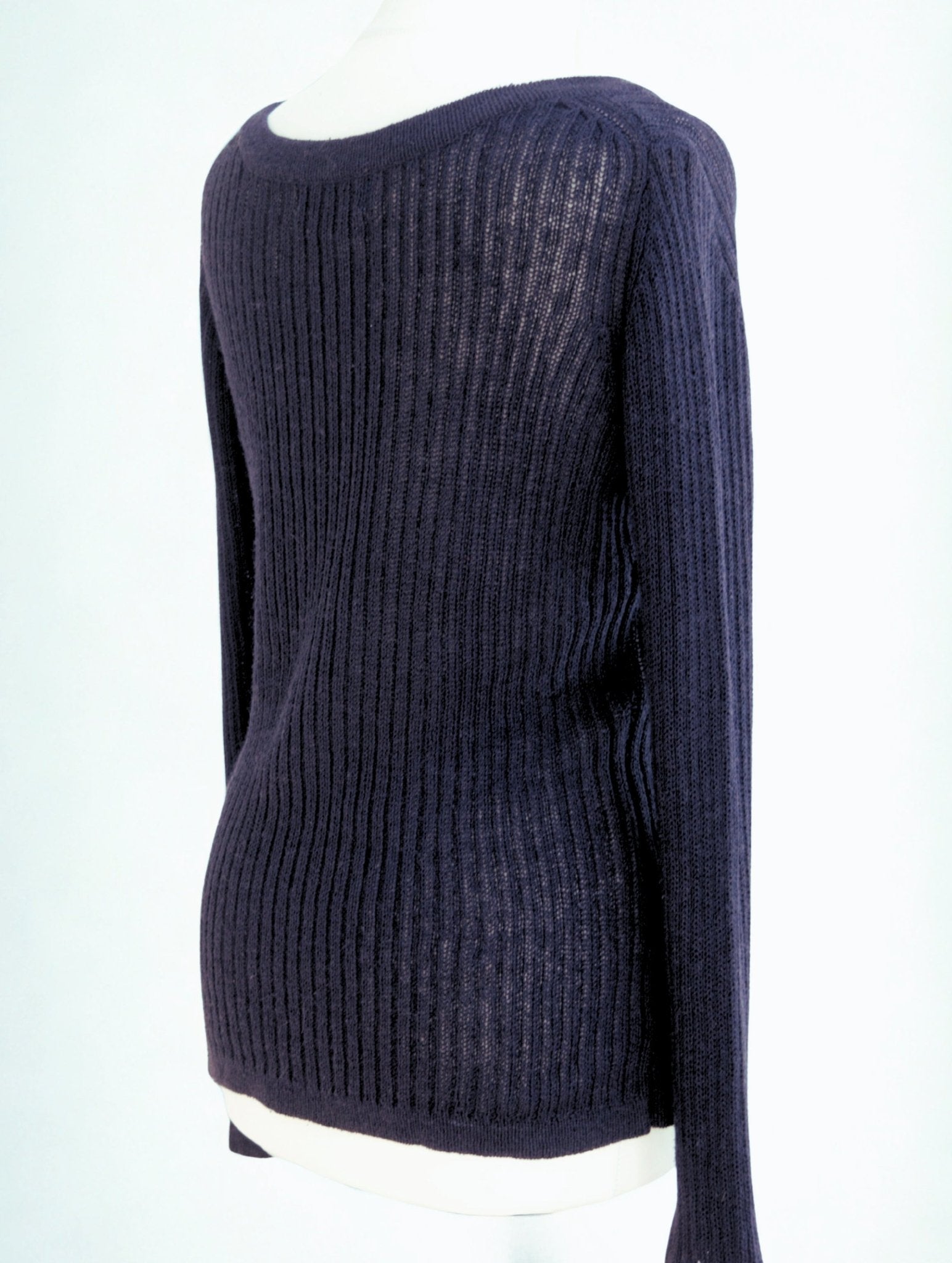 Monsoon dark blue silk blend jumper Size 12 - KingsRoad1990