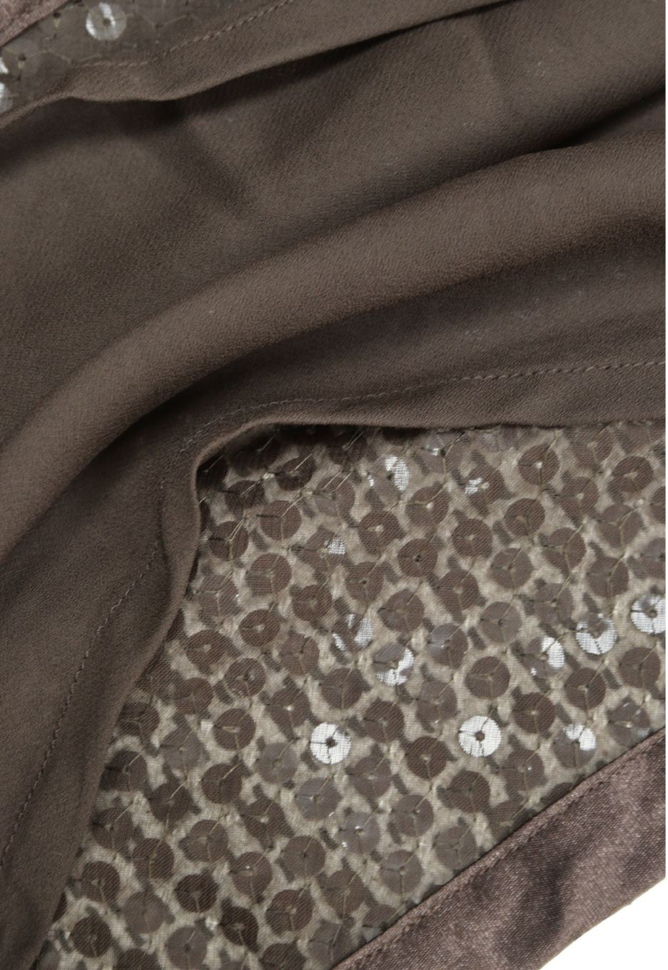 whistles brown sequin skirt