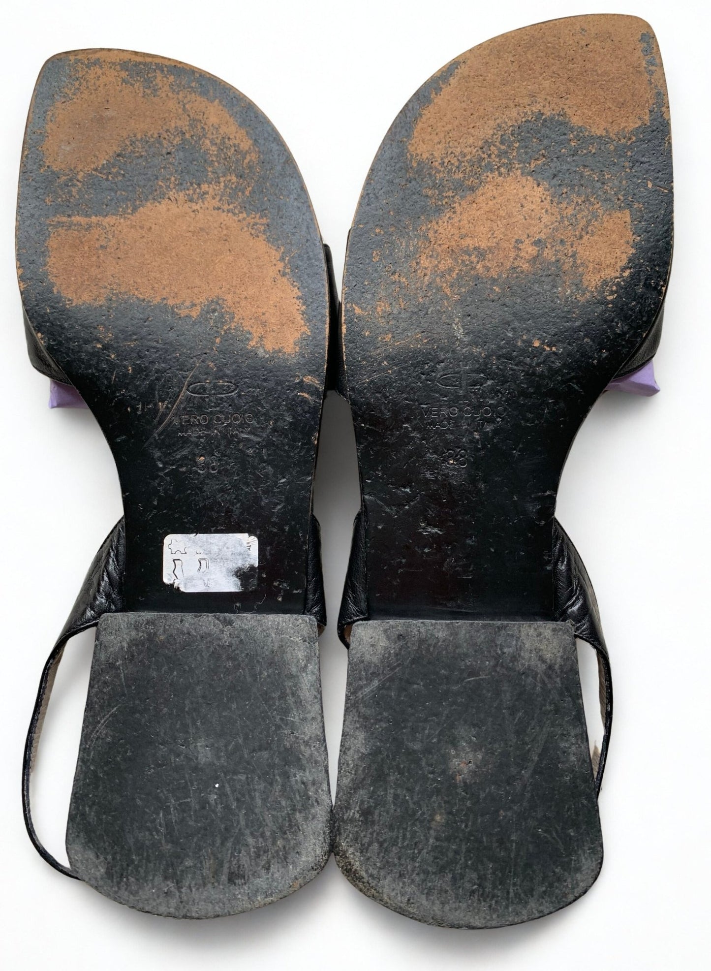 Pied à Terre black flat sandals Size 5 - KingsRoad1990