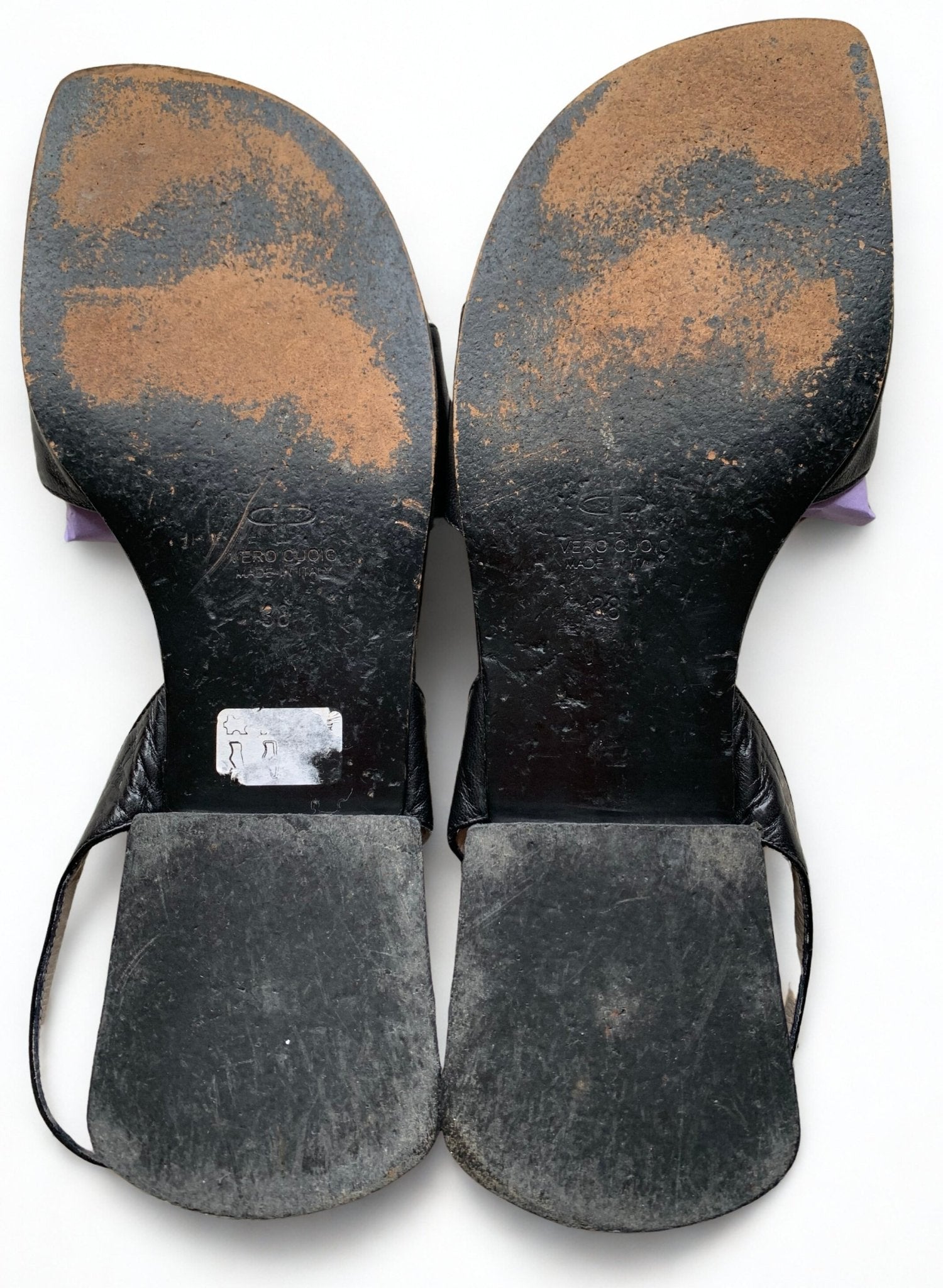 Pied à Terre black flat sandals Size 5 - KingsRoad1990