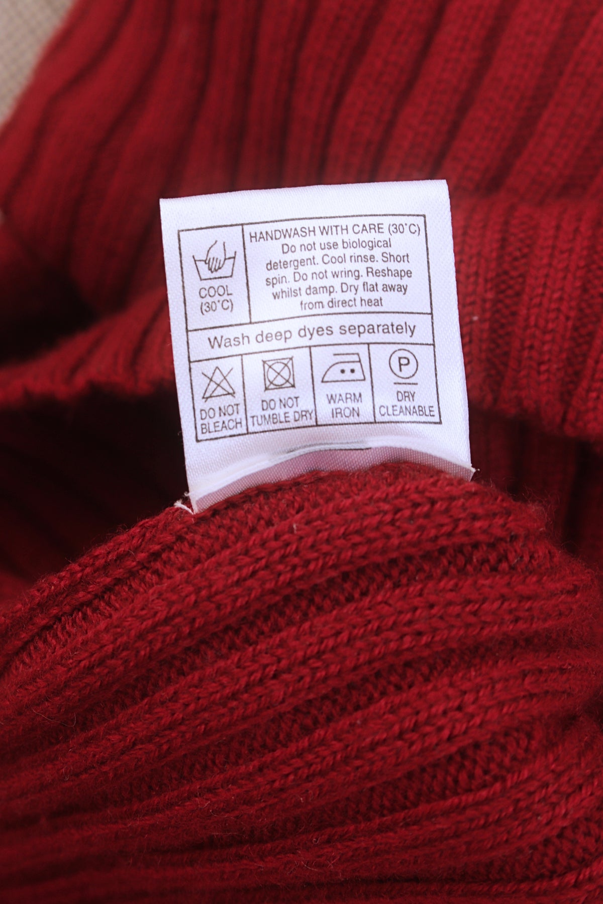 Hobbs Marilyn Anselm cherry red ribbed turtleneck jumper