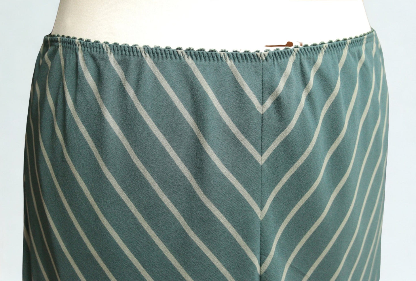 Monsoon teal bias - cut silk skirt Size UK 12 - KingsRoad1990