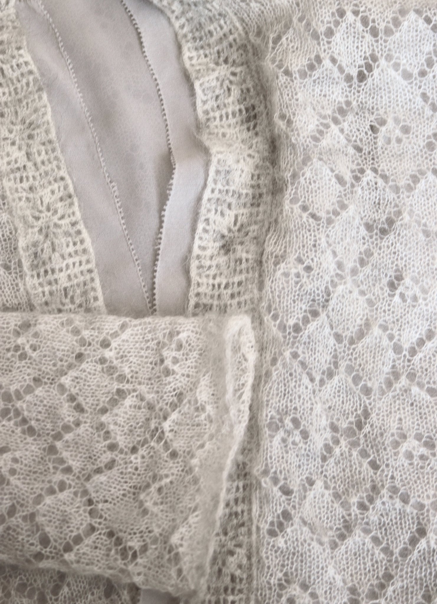 Episode pale grey mohair blend cardigan Size 12 - KingsRoad1990