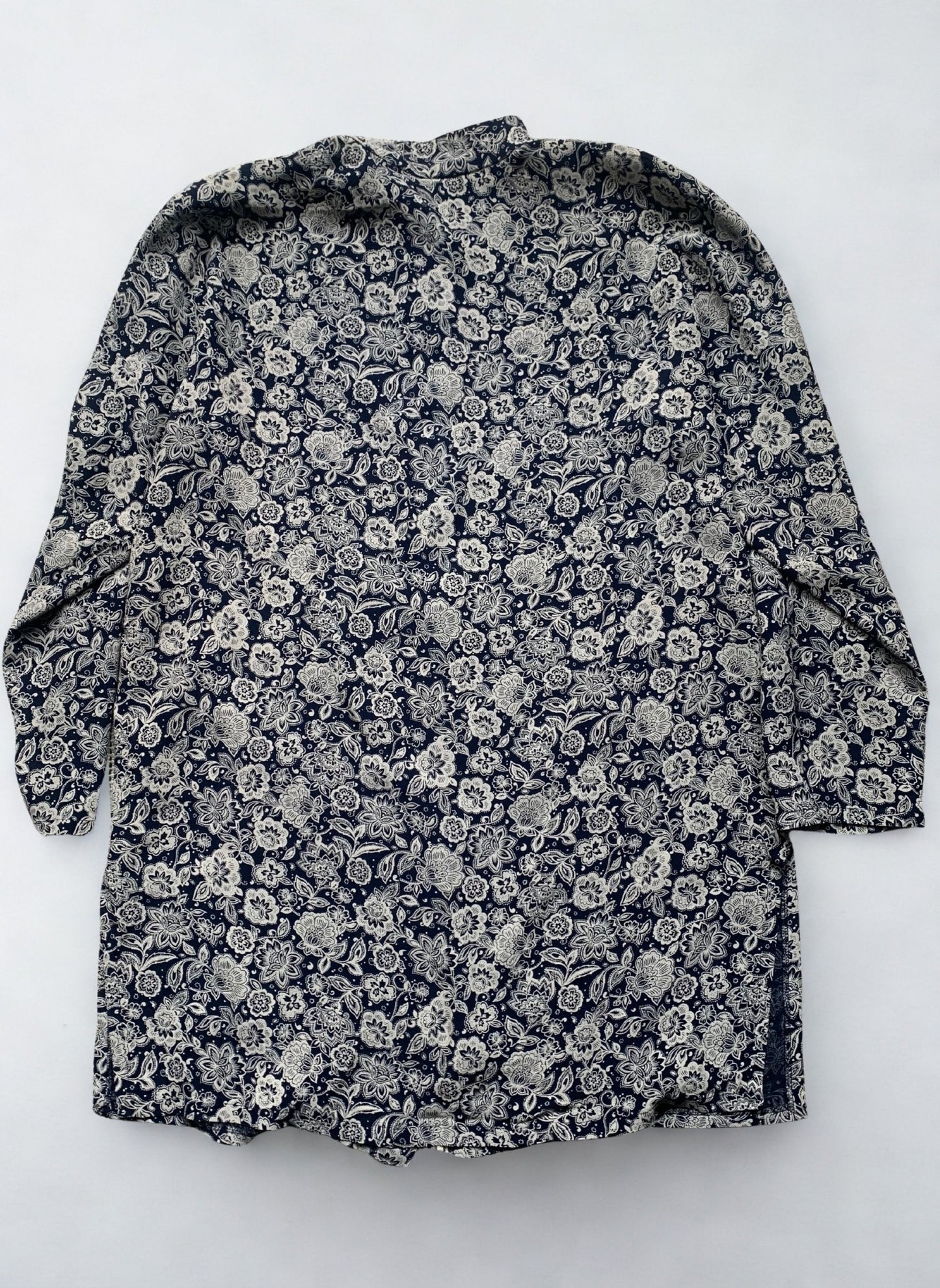 Marilyn Anselm navy viscose tunic Size 12 - KingsRoad1990