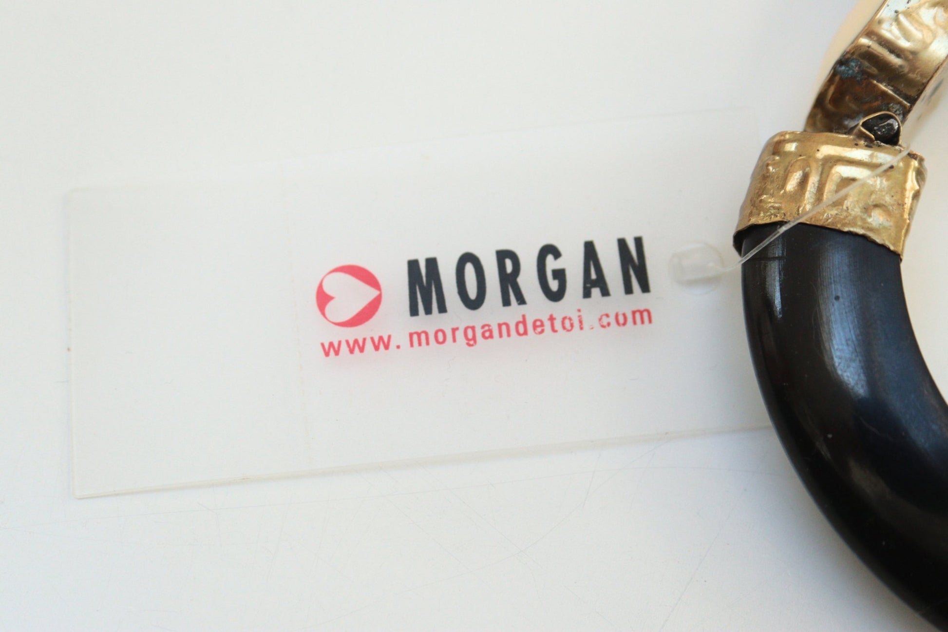 Morgan faux mounted ivory bangle new - KingsRoad1990