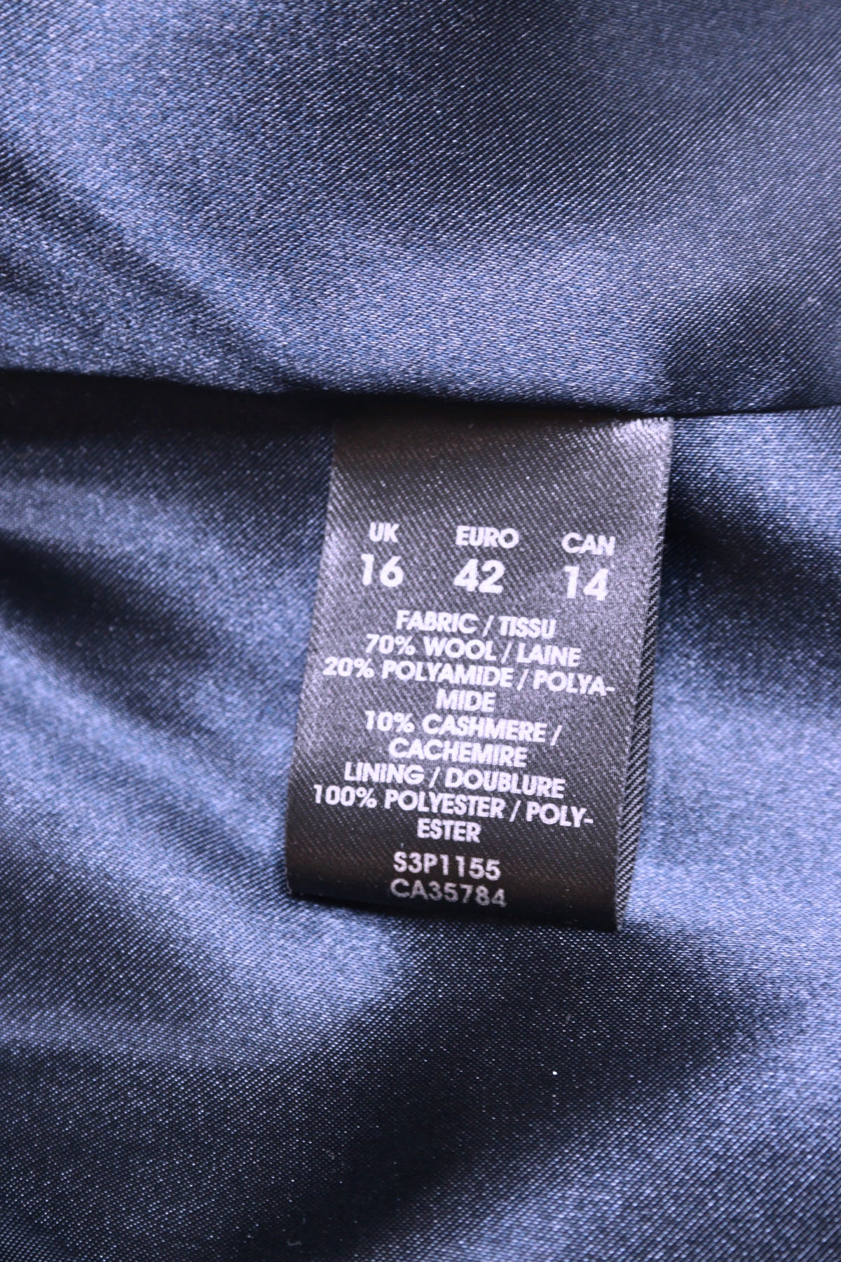 Planet navy coat Size 16